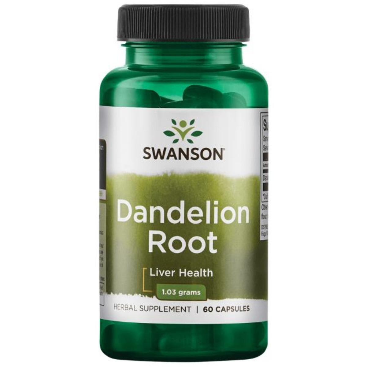 Swanson Dandelion Root (Løvetannrot) - 60 kapsler