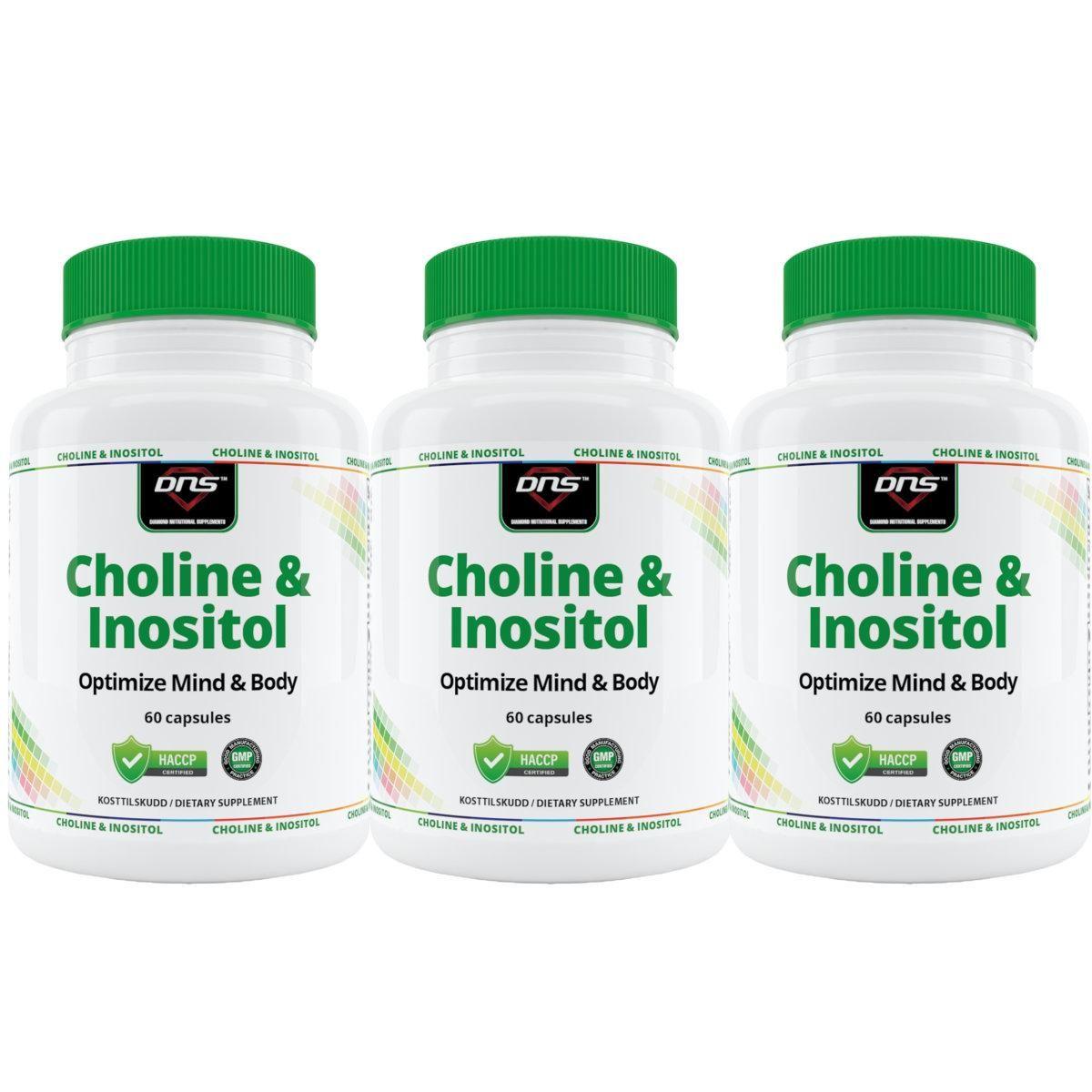 DNS 3-pack Choline & Inositol- Mind & Body - 3 x 60 kapsler