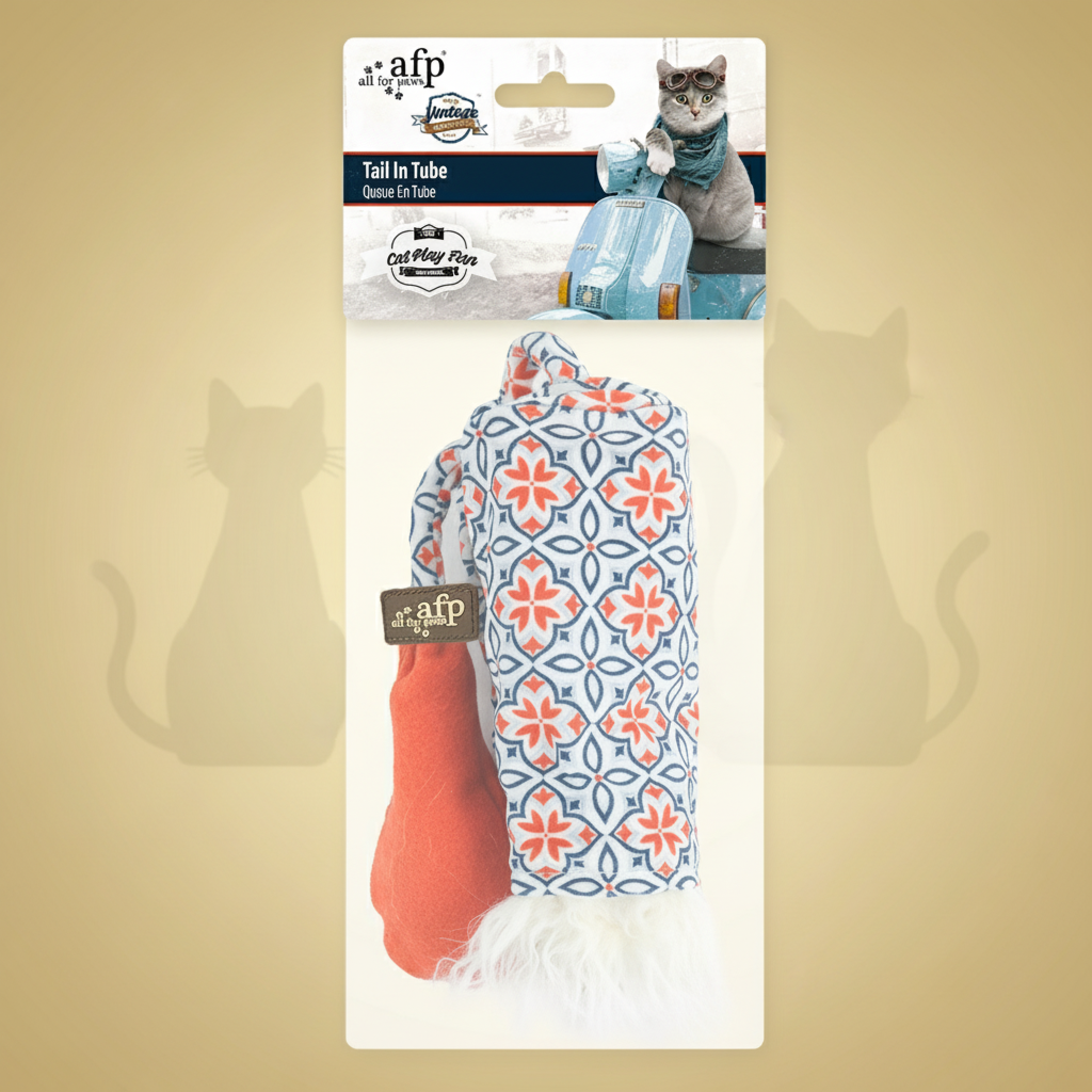 afp-all for paws AFP Vintage Tail-in-Tube katteleke