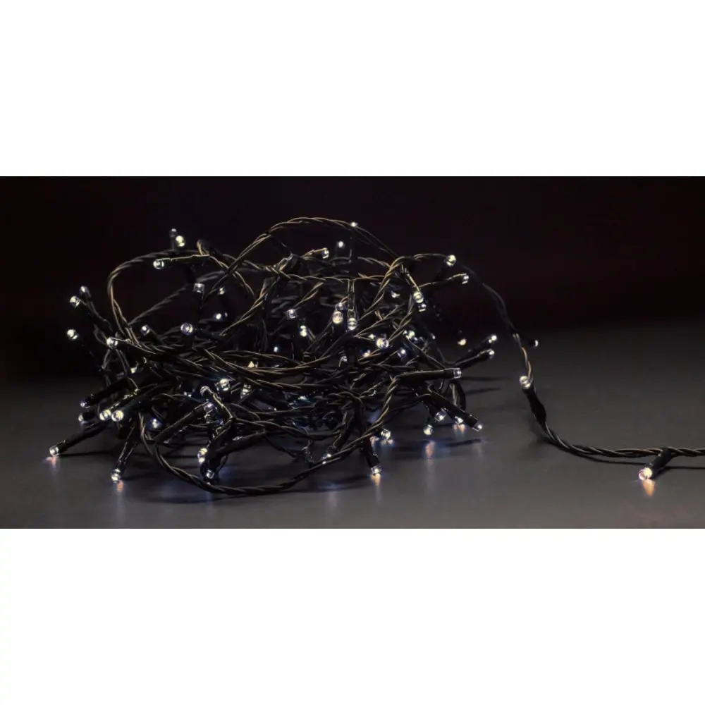 Outlet: 9 m. Smart Home varm hvit LED julelyslenke - Tuya/Smart Life, 120 LED, minnefunksjon, IP44 utendørs, 230V