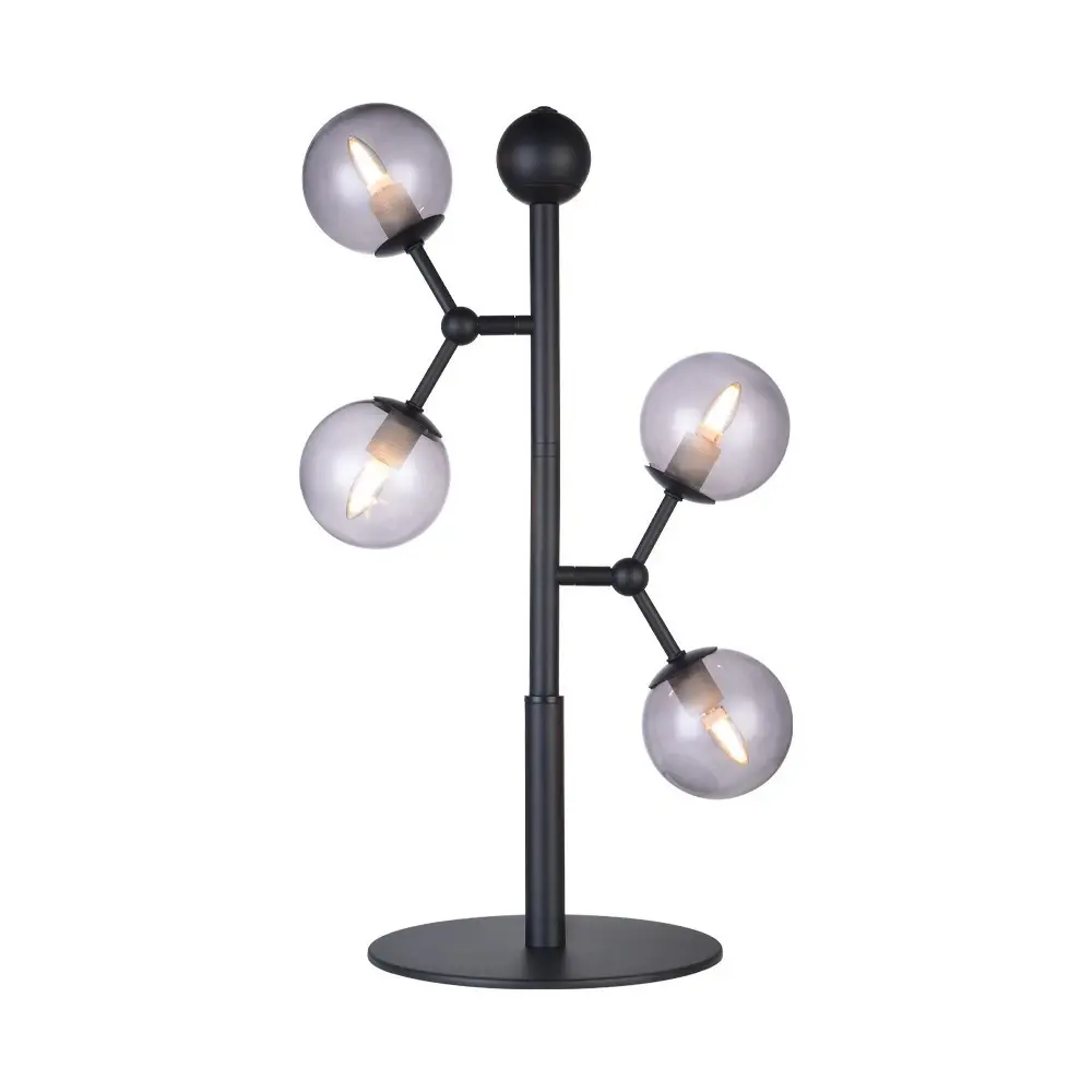 Halo Design Outlet: Halo Design - Atom Bord svart/røykglass 4XG9