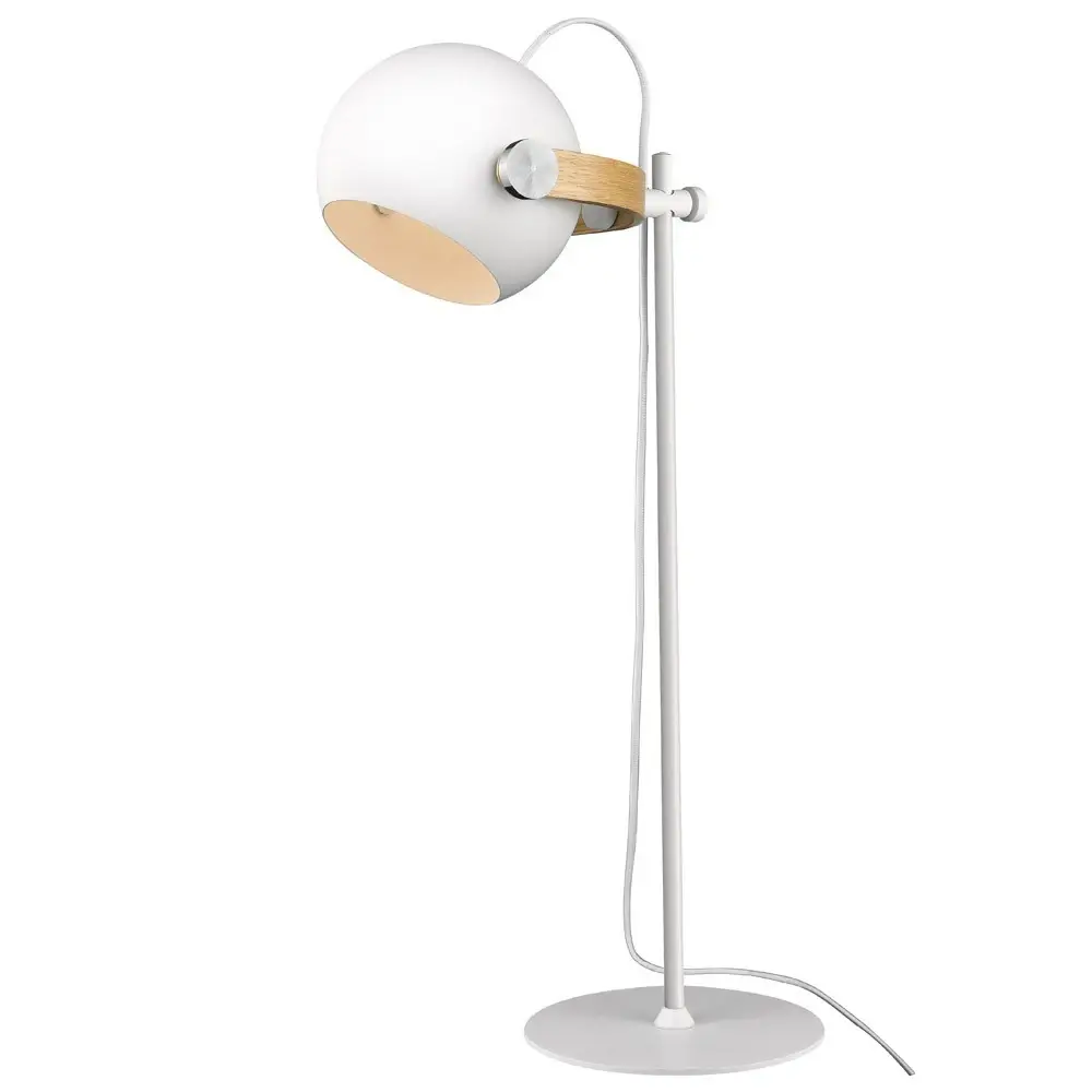 Halo Design Outlet: Halo Design - D.C Bordlampe Ø18 E27, hvit / eik