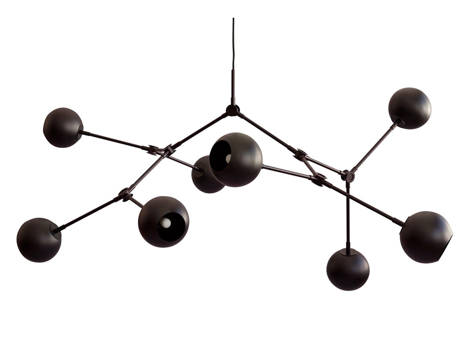 101 COPENHAGEN Drop Globe lysekrone Burned Svart 101 COPENHAGEN - Stue - Moderne - Metall - Med flere lyskilder
