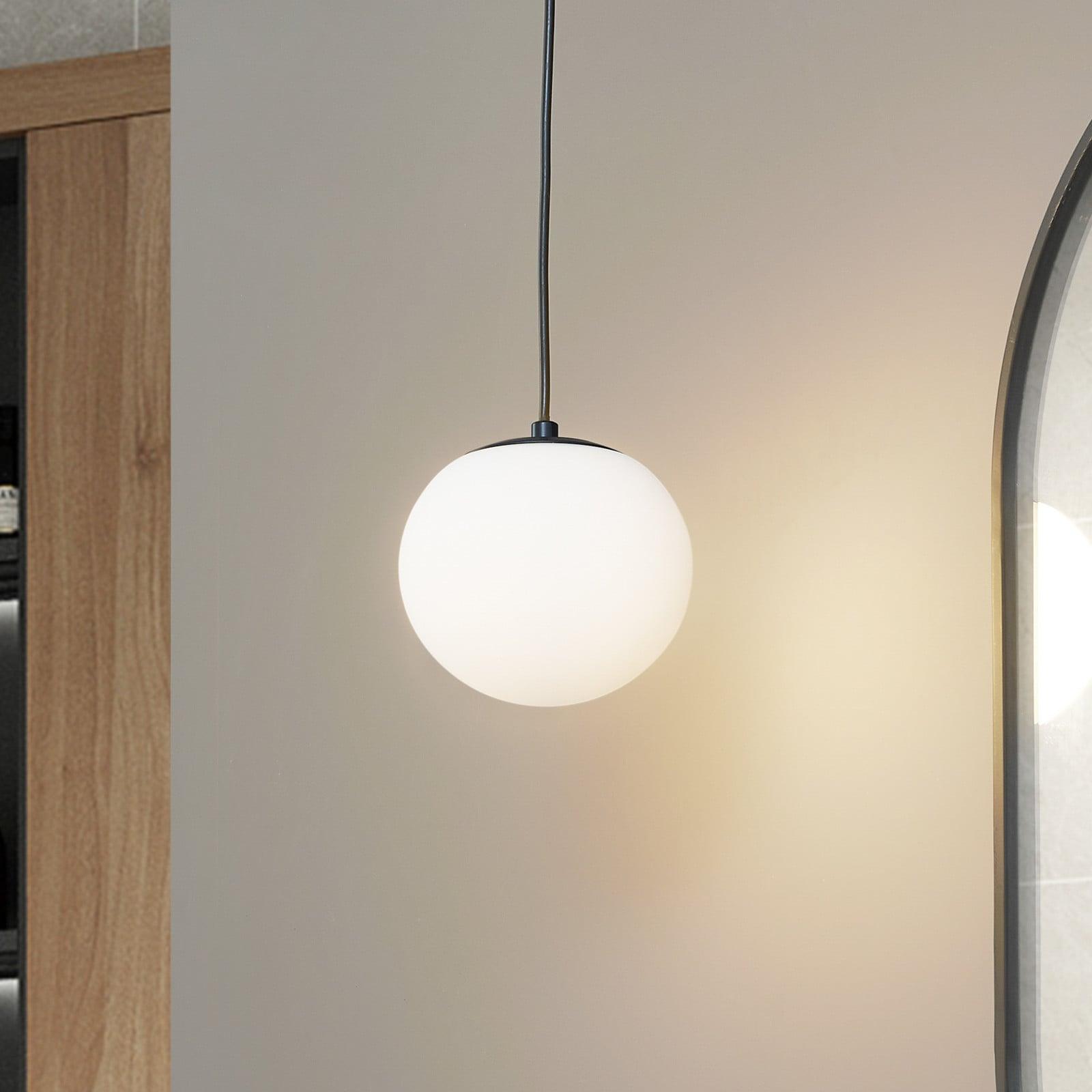 Lucande Bidolo Pendel IP44 Svart Lucande - Bad - Glass - Kule