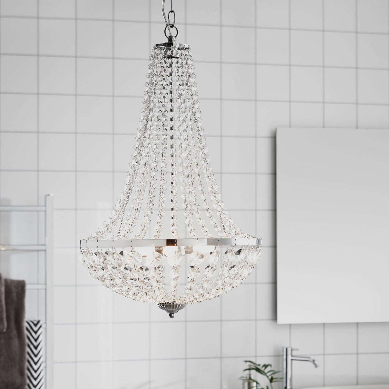 Markslöjd Gränsö 3 Lysekrone IP44 Chrome Markslöjd - Bad - Krystall - Med flere lyskilder