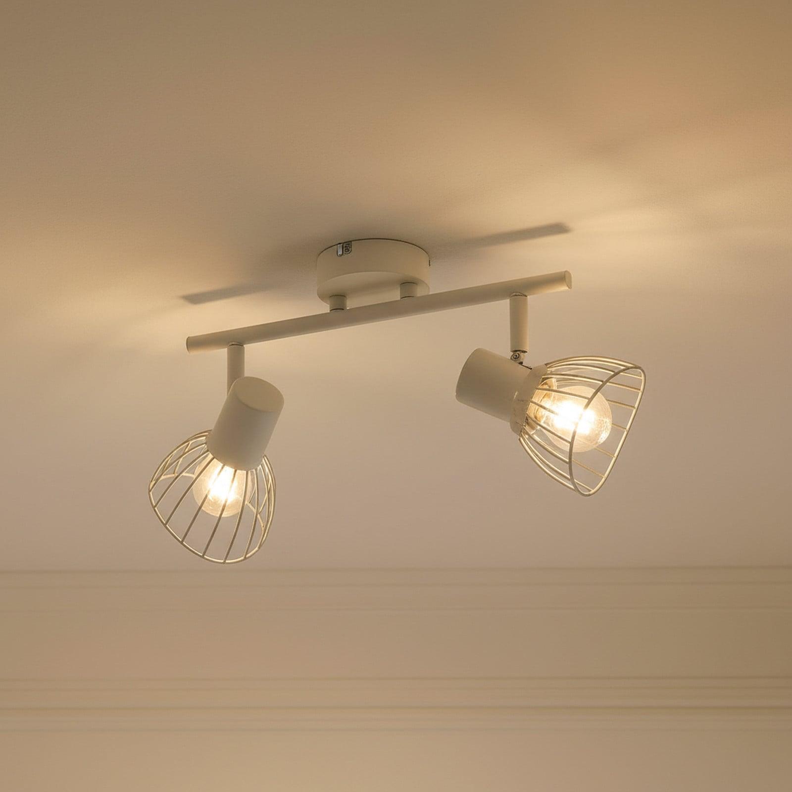 Lindby Piena 2 Taklampe Beige Lindby - Spisestue - Moderne - Metall - Med flere lyskilder