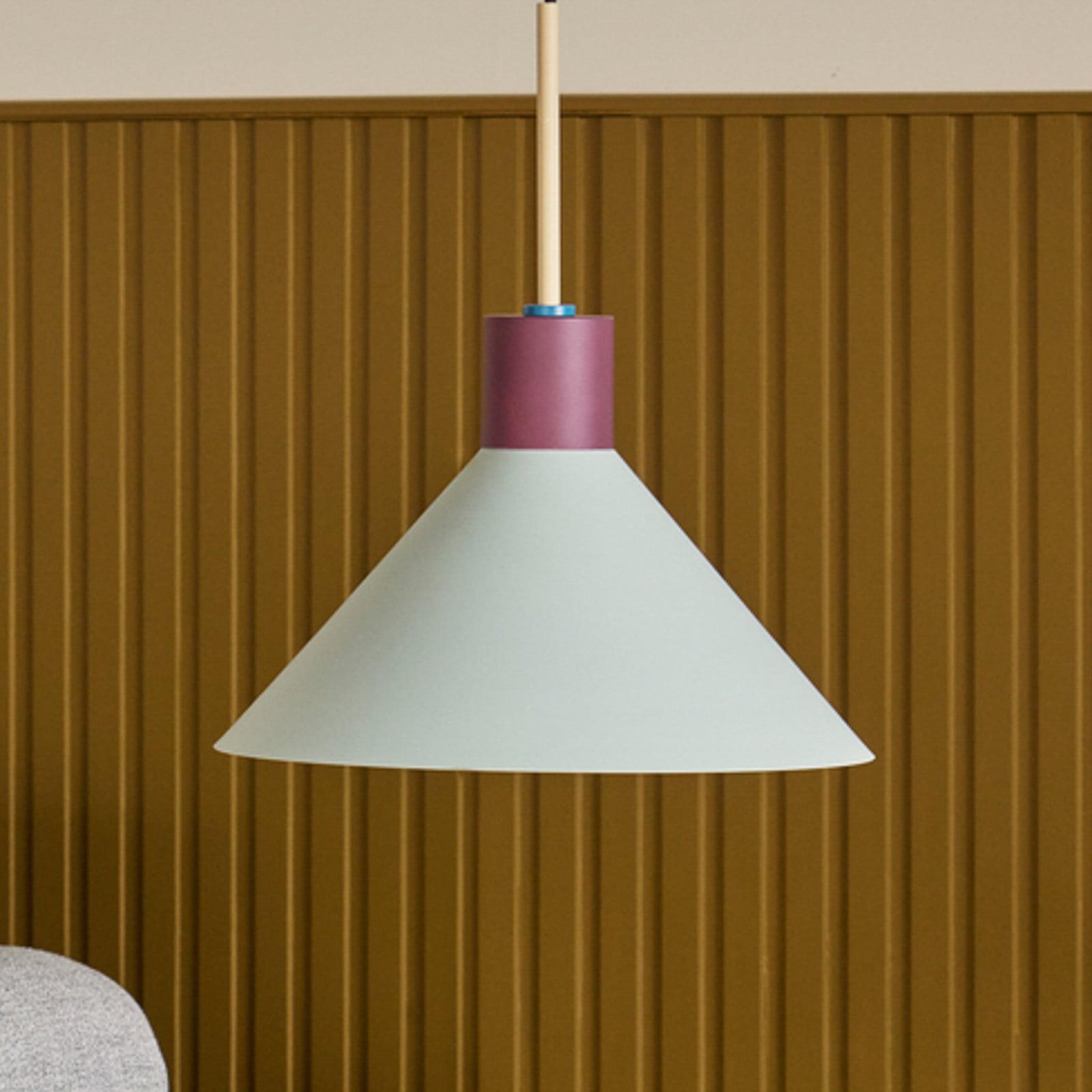 Hübsch Crayon Pendel Ø35 Beige/Blue/Mint/Bordeaux Hübsch - Spisestue - Design - Metall - Med en lyskilde
