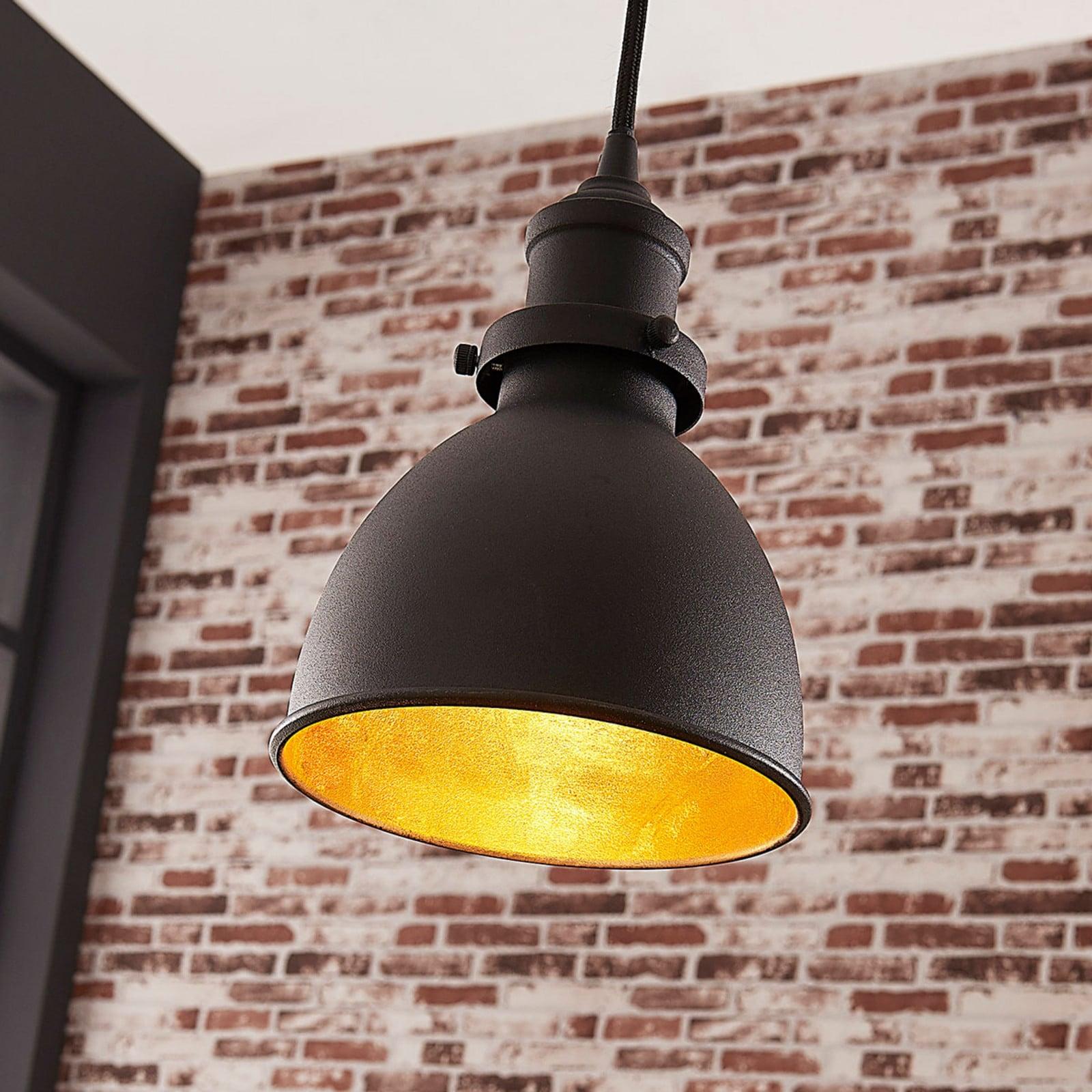 Lindby Jasminka 1 Pendel Black/Gold Lindby - Kjøkken - Moderne - Metall - Med en lyskilde