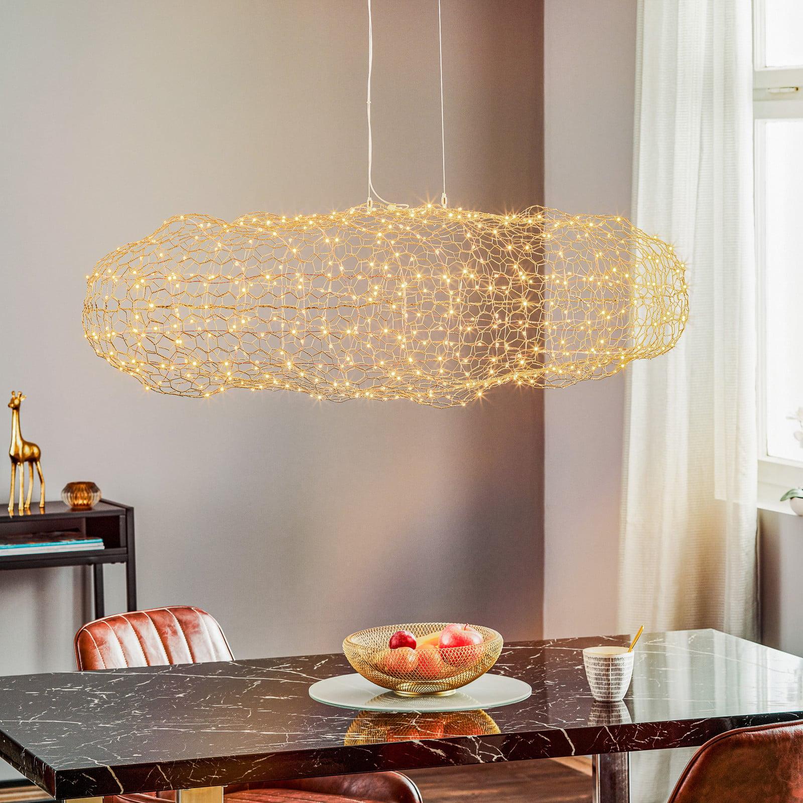 By Rydéns Hayden LED Pendel L115 Gold By Rydéns - Stue - Design - Metall - Med en lyskilde