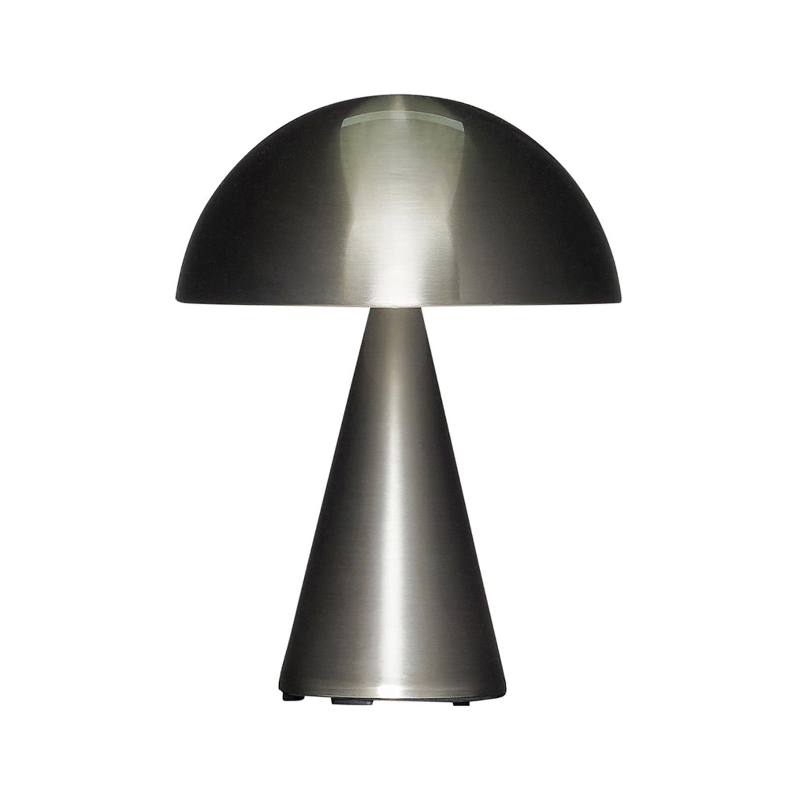 Hübsch Mush LED-batteridrevet bordlampe, nikkel, IP44, dimbar Hübsch - Stue - Design - Metall - Med en lyskilde