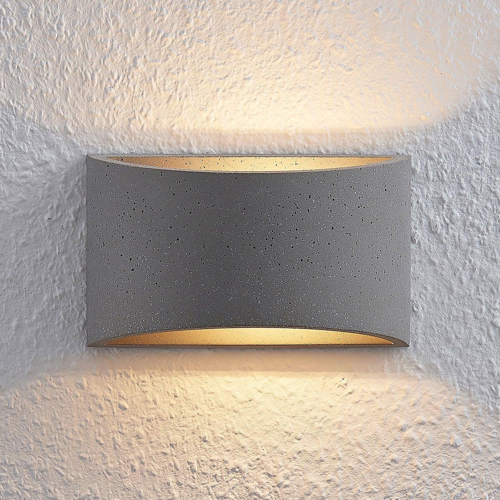 Lindby Edvin Vegglampe Grey Lindby - Stue - Moderne - Betong