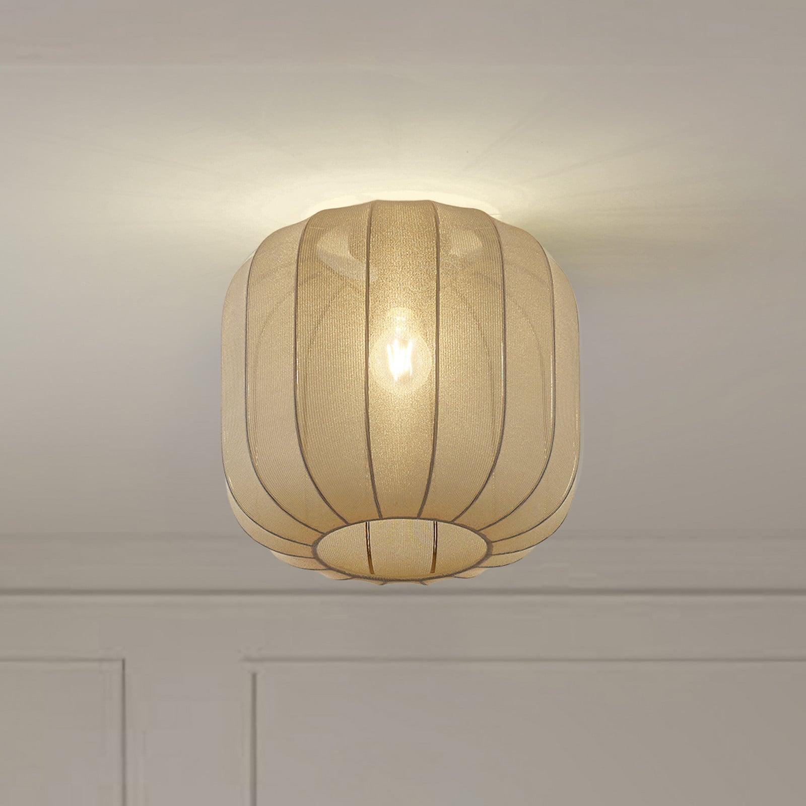 Lindby Helin Taklampe Ø35 Grå Lindby - Spisestue - Skandinavisk - Stoff / Tekstil - Med en lyskilde