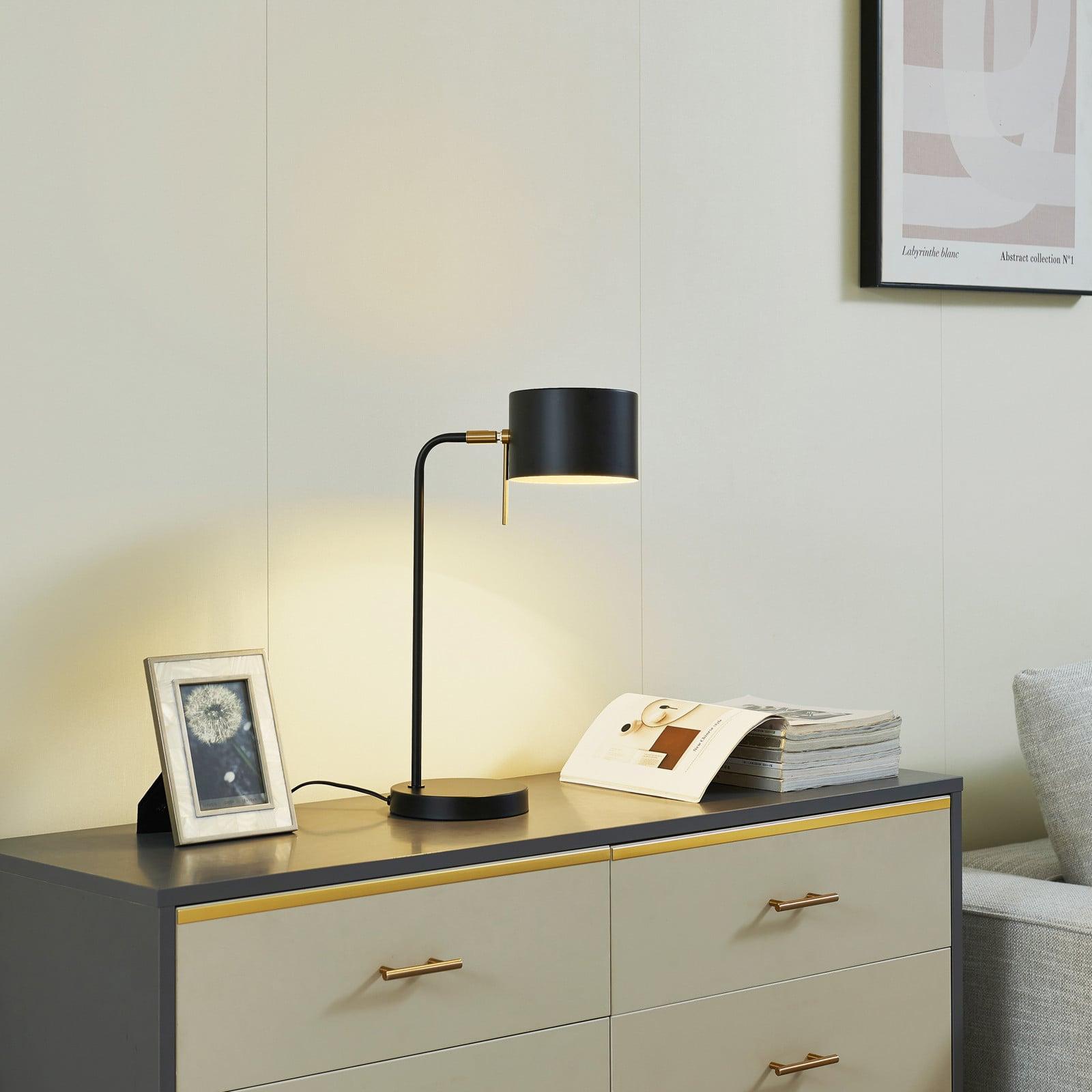 Lindby Kaida Bordlampe Svart Lindby - Stue - Moderne - Metall - Med skjerm