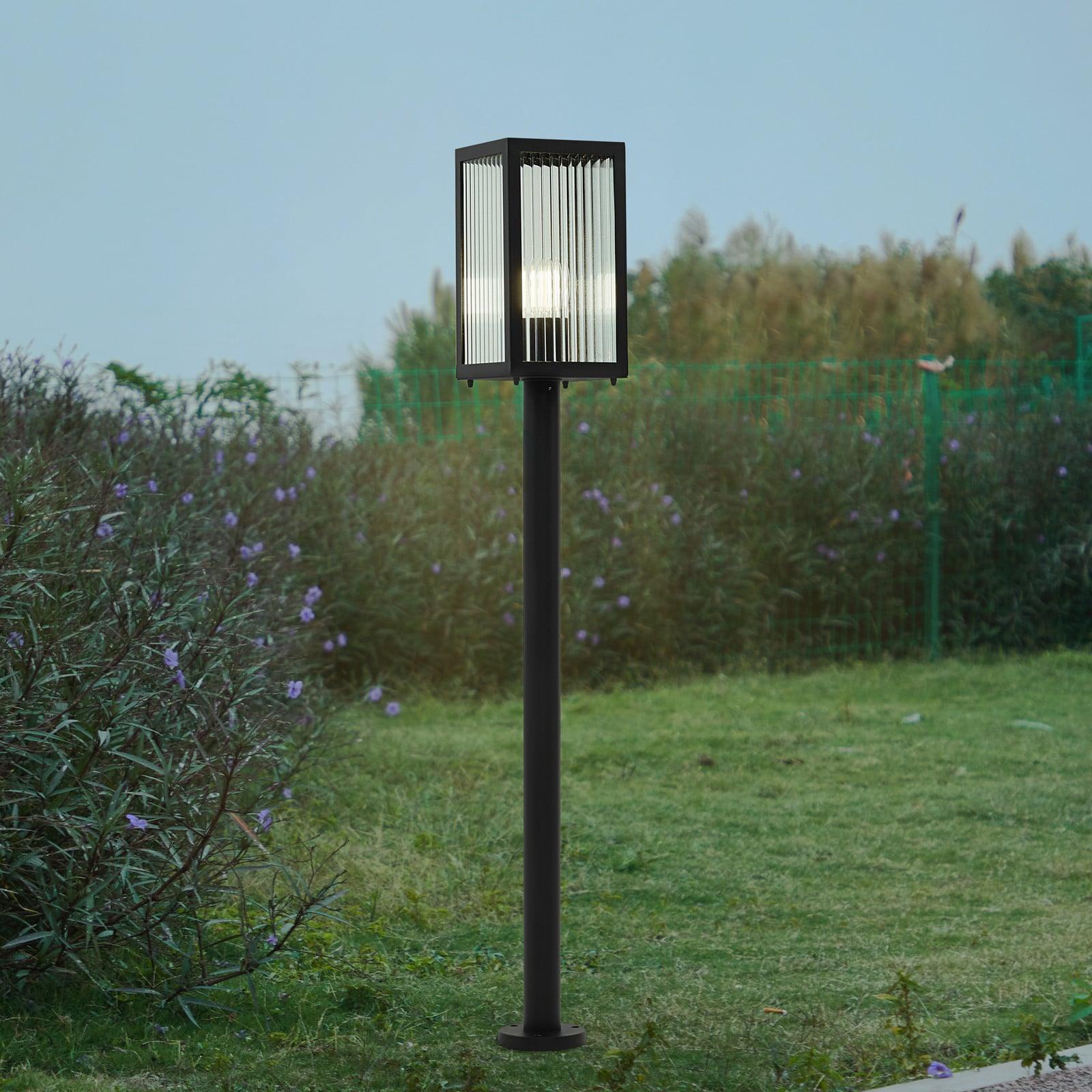 Lindby Bolgar veilampe 15 cm svart glass metall Lindby - Terrasse - Moderne - Med en lyskilde