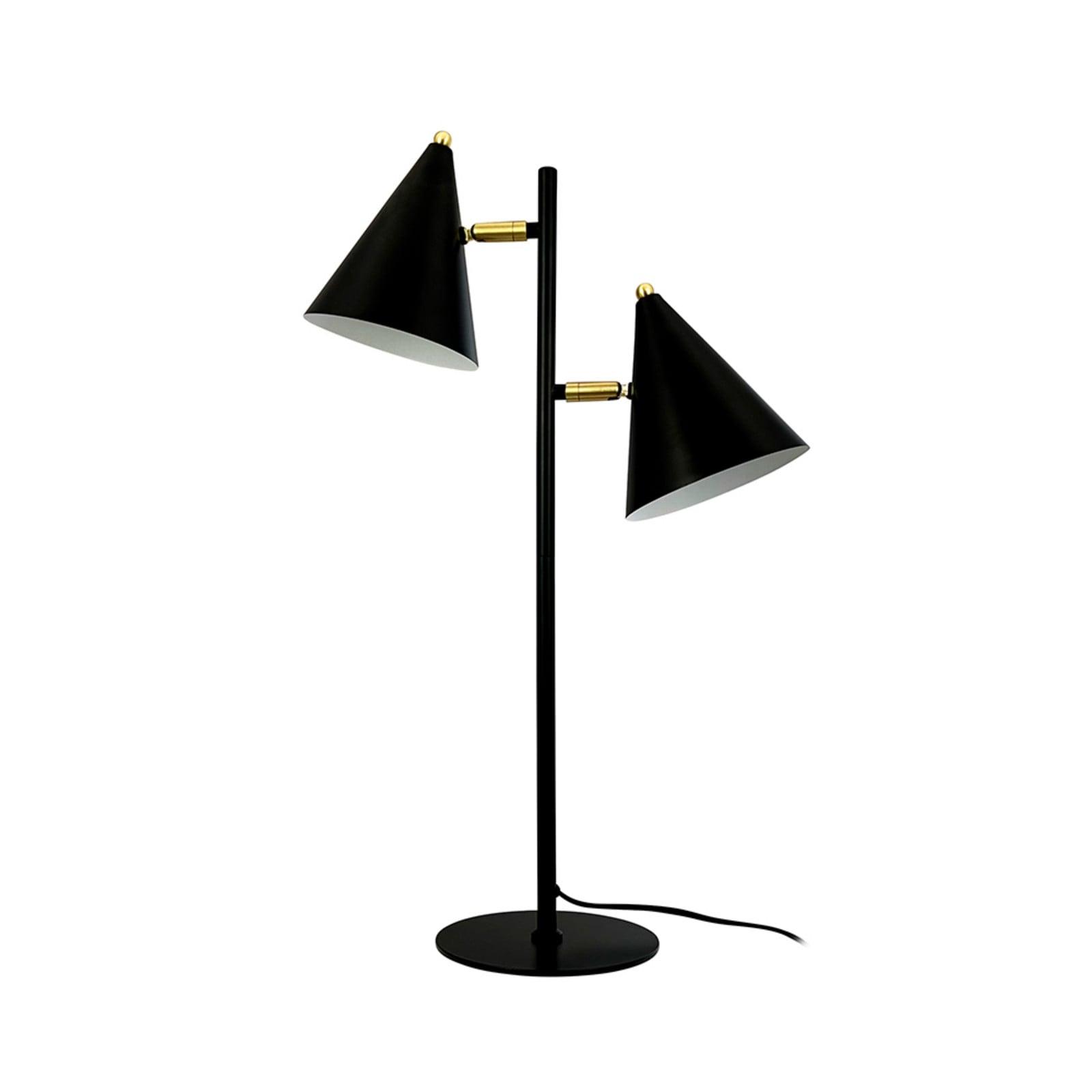 Dyberg Larsen Rouen bordlampe, svart, 2 lyskilder. Høyde 64 cm Dyberg Larsen - Stue - Skandinavisk - Metall - Med flere lyskilder