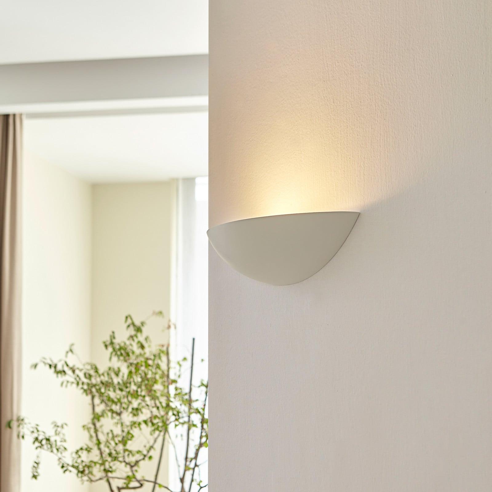 Lindby Guilia Vegglampe White Lindby - Entré - Moderne - Gips / Leire - Rund