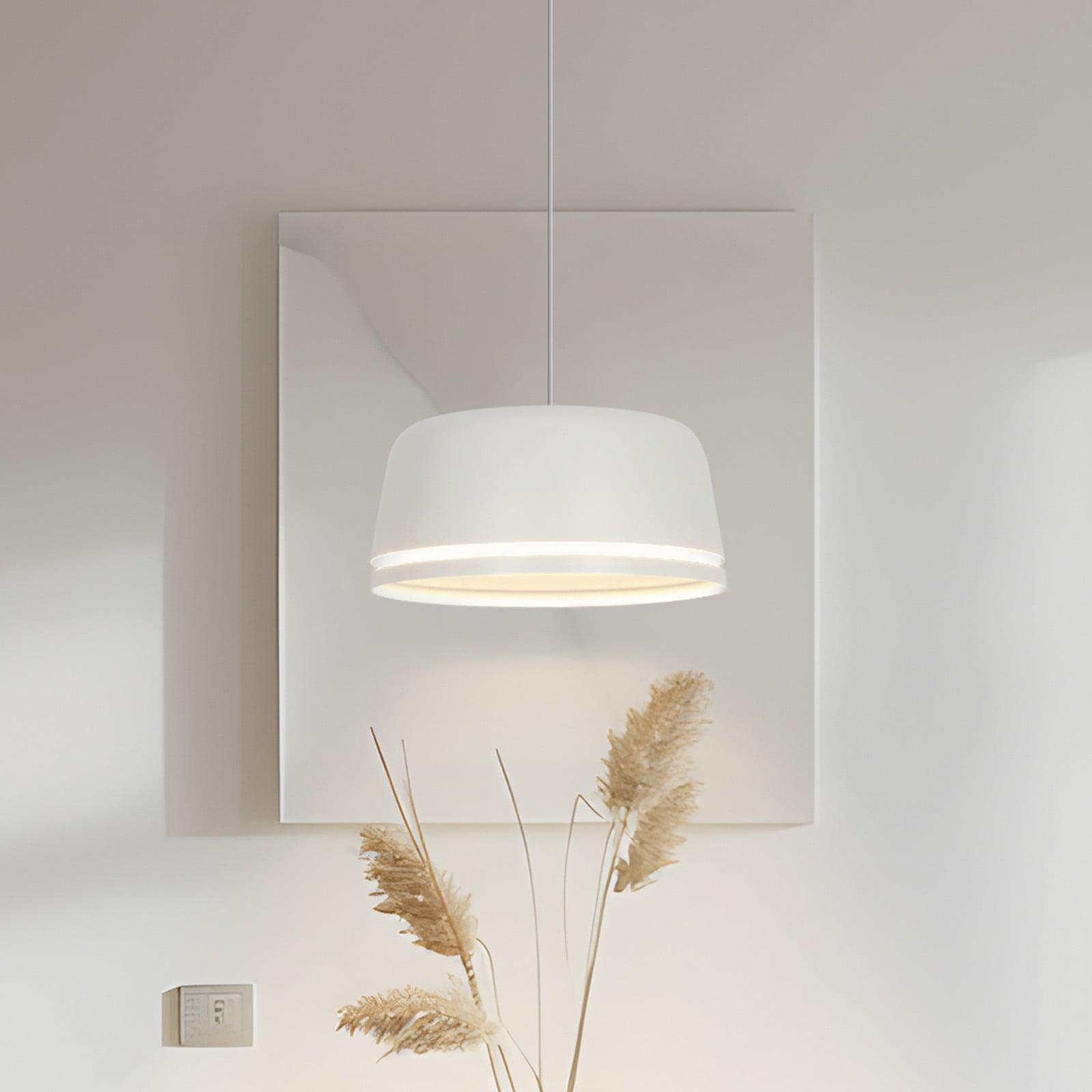 NOLA Peaks LED-hengelampe, hvit, Ø 35 cm, dimbar, aluminium NOLA - Stue - Skandinavisk - Med en lyskilde