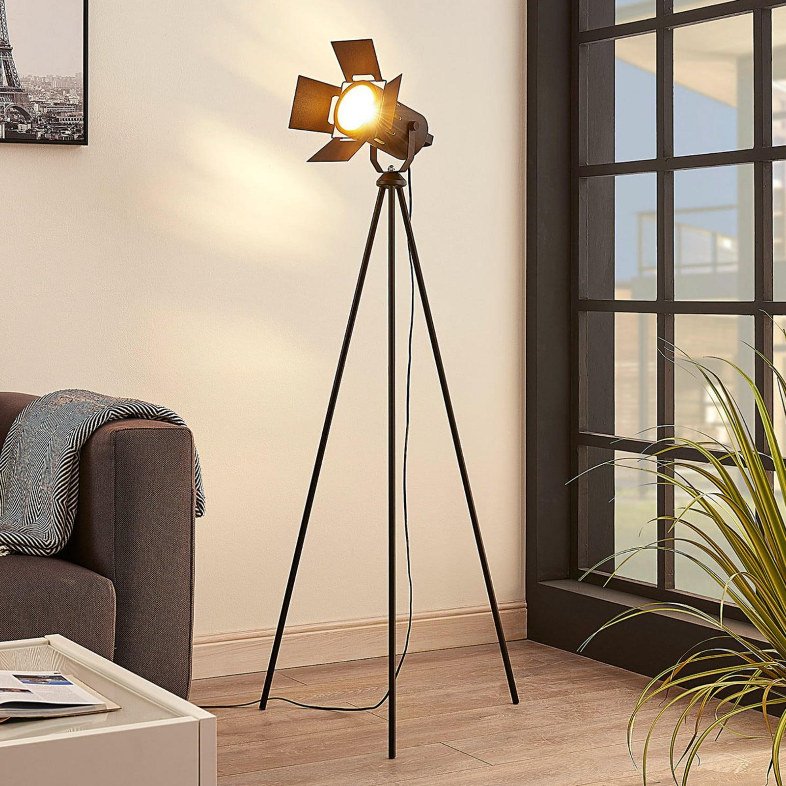 Lindby Devon Gulvlampe Black Lindby - Stue - Moderne - Metall - Med en lyskilde
