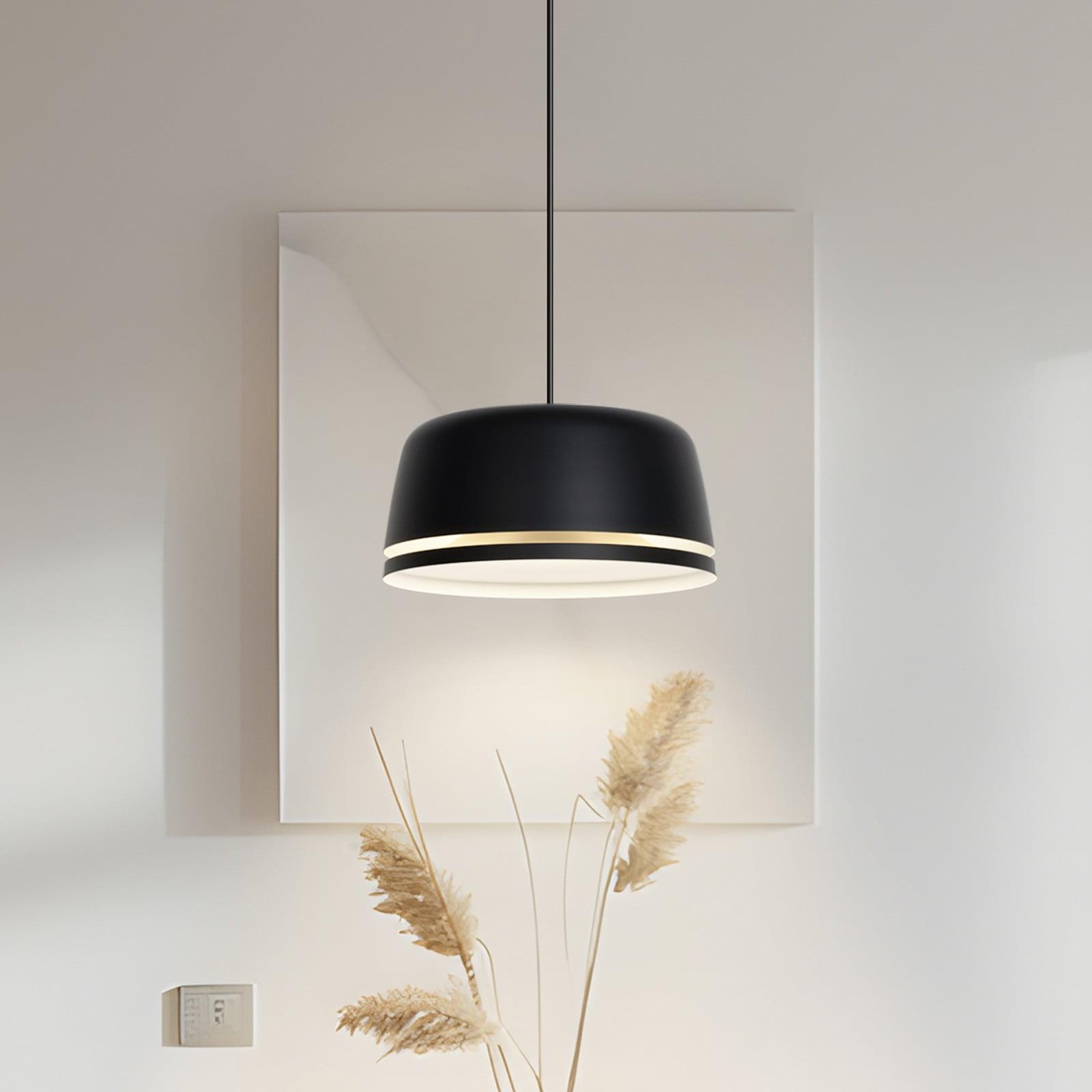NOLA Peaks LED-hengelampe, svart, Ø 35 cm, dimbar, aluminium NOLA - Stue - Skandinavisk - Med en lyskilde