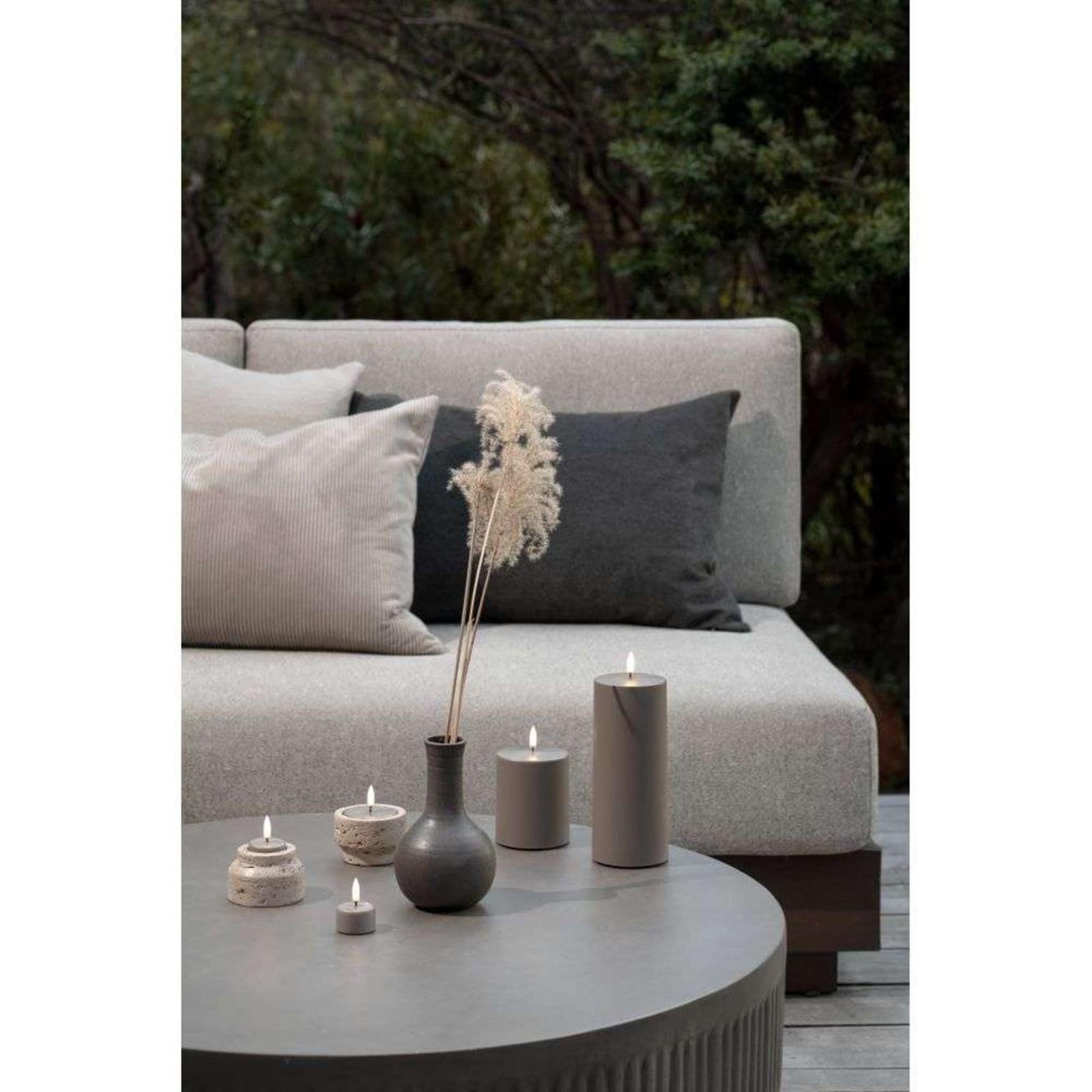 Uyuni Lighting LED-stearinlys 3,9 cm beige 2-pakning Batteridrevet Uyuni Lighting - Stue - Plast