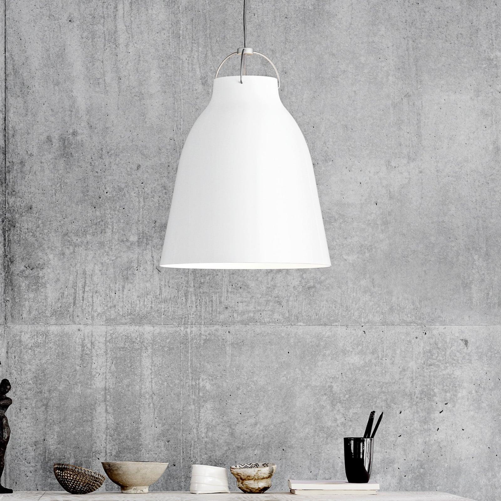 FRITZ HANSEN Caravaggio™ P3 pendellampe hvit Caravaggio P3 FRITZ HANSEN - Stue - Design - Metall - Med en lyskilde