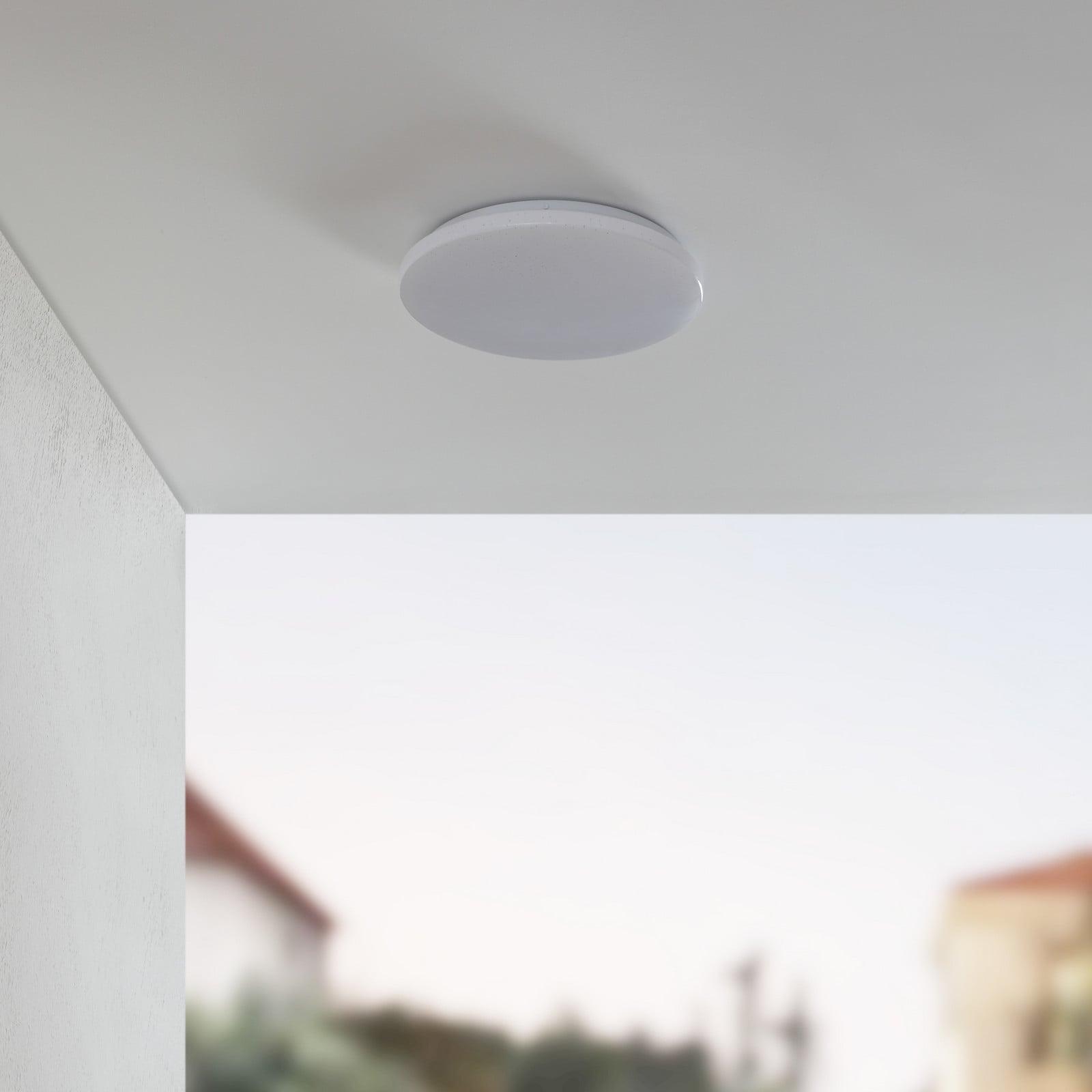 Lindby Astera LED Taklampe Ø33 IP44 White Lindby - Terrasse - Plast - Rund