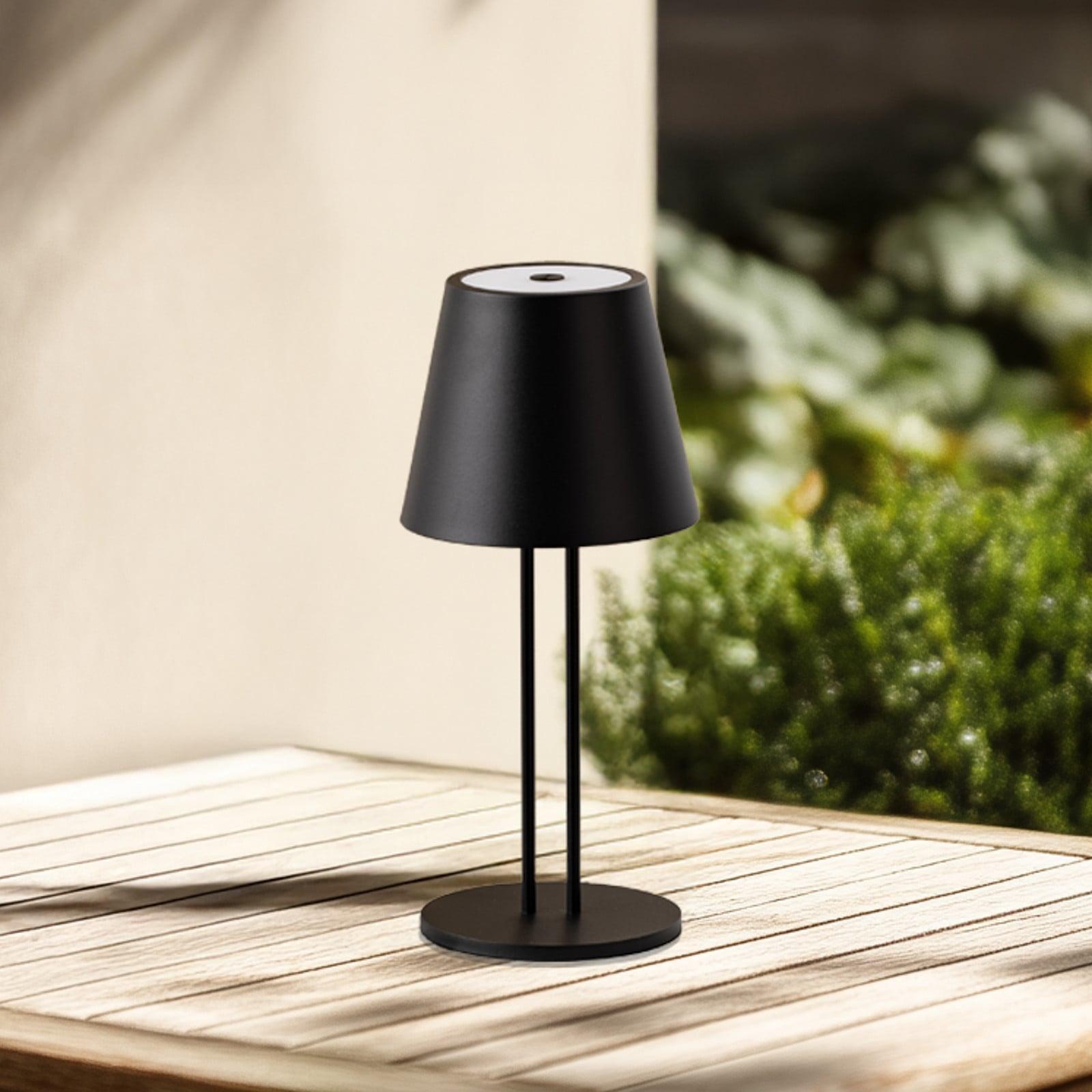 Lindby Janea Twin Portable Bordlampe Dim. IP54 Svart Lindby - Terrasse - Moderne - Metall - Med en lyskilde
