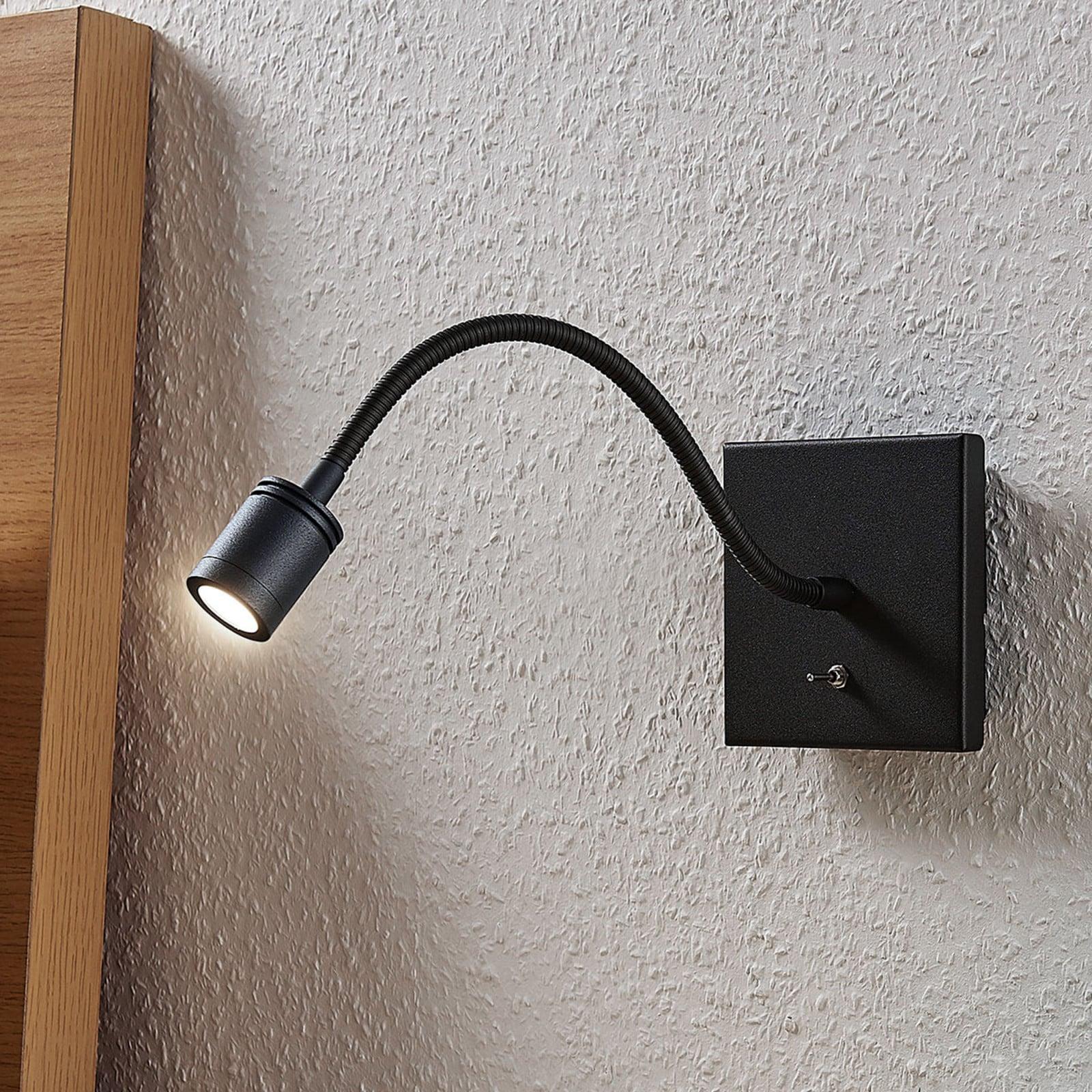 Lindby Mayar Vegglampe Black Lindby - Soverom - Moderne - Metall - Kantet