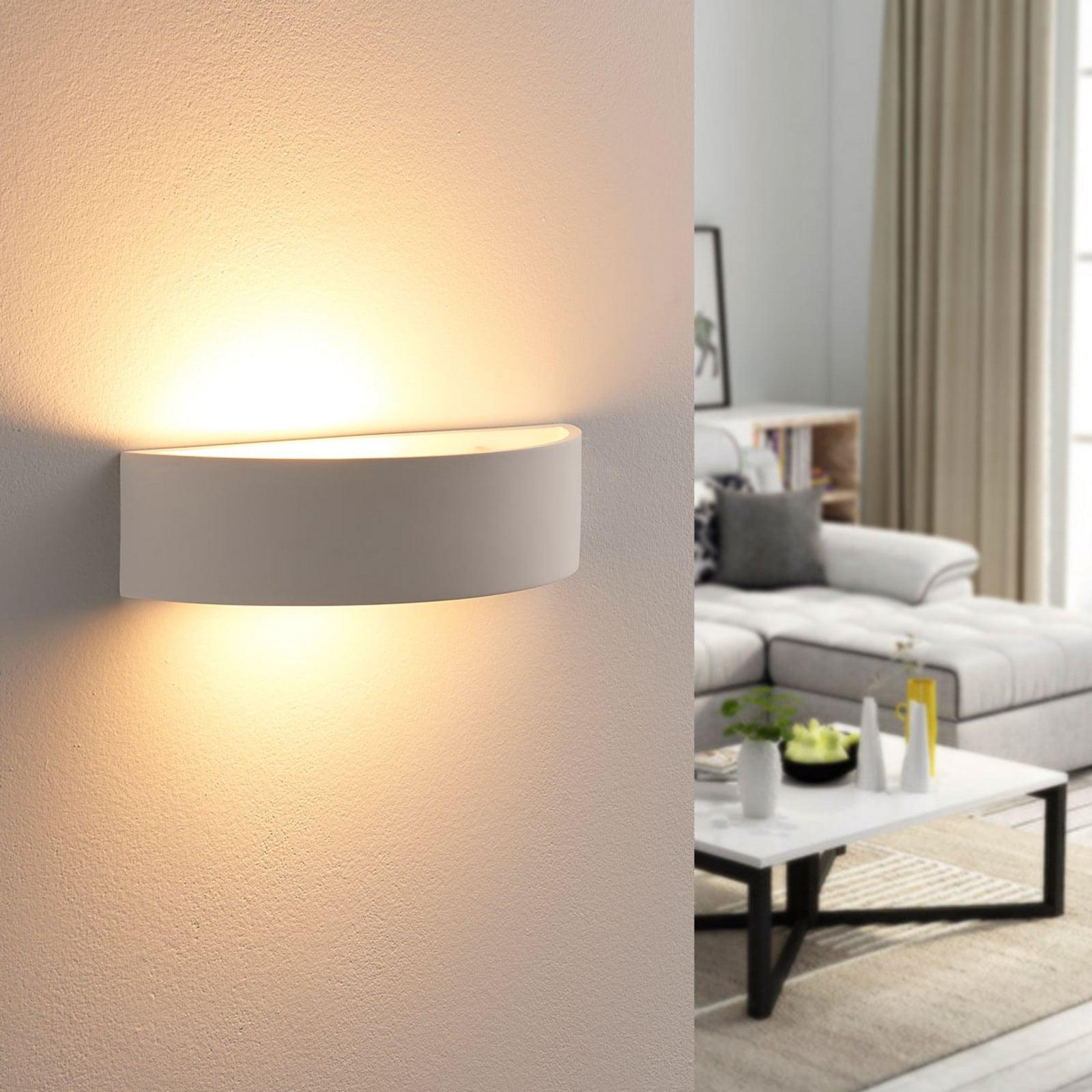 Lindby Aurel Vegglampe White Lindby - Stue - Moderne - Gips / Leire