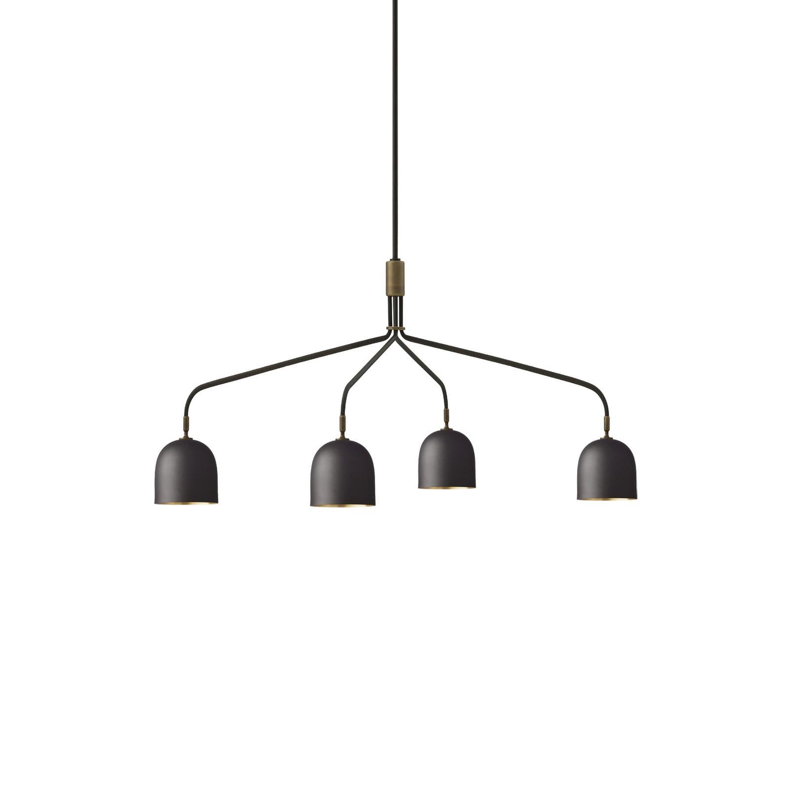 GUBI Howard 4 Lysekrone Long Gunmetal GUBI - Stue - Design - Metall - Med flere lyskilder