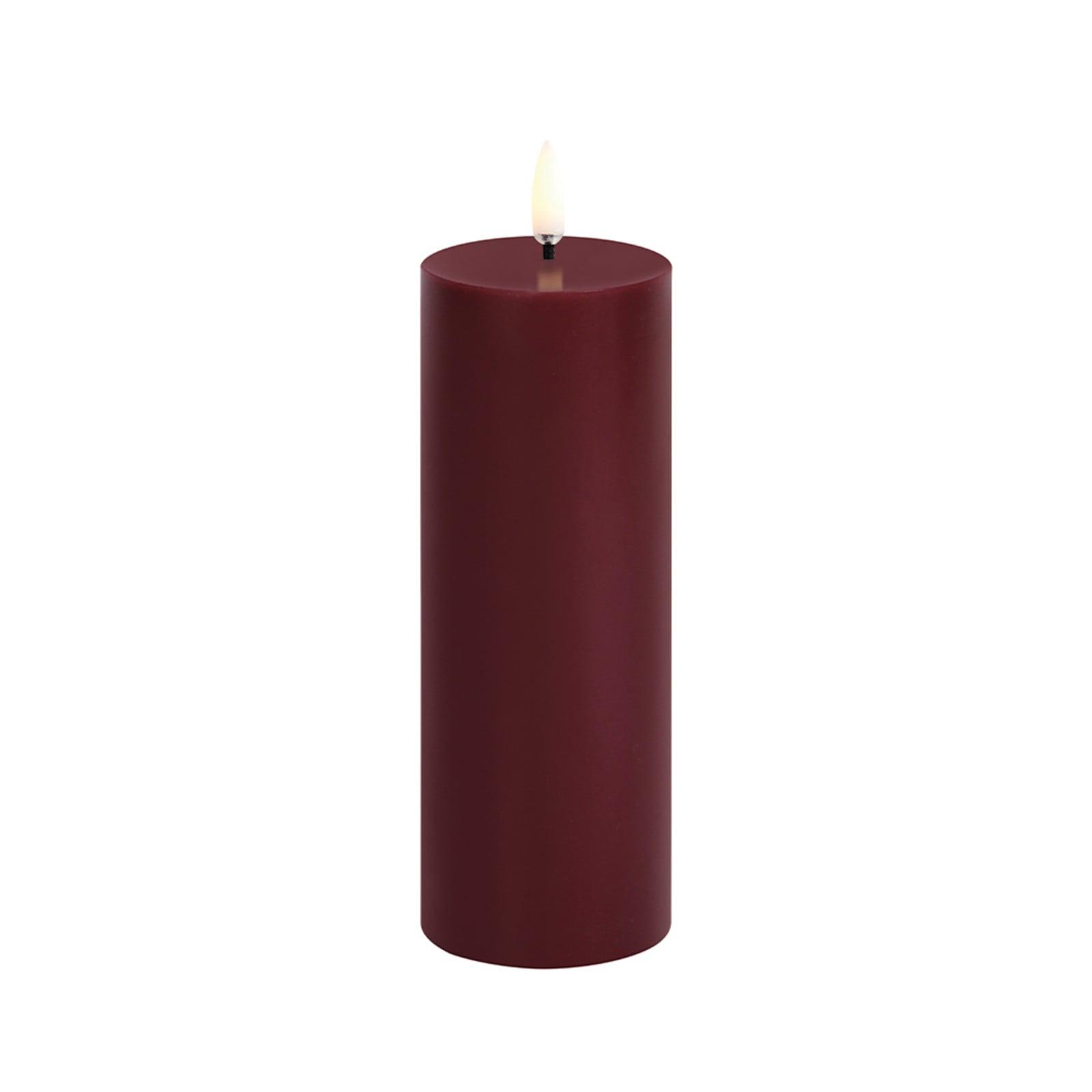Uyuni Lighting Søyle Stearinlys LED 5,8x15,2 cm Wine Rød/Smooth Uyuni Lighting - Stue - Annet