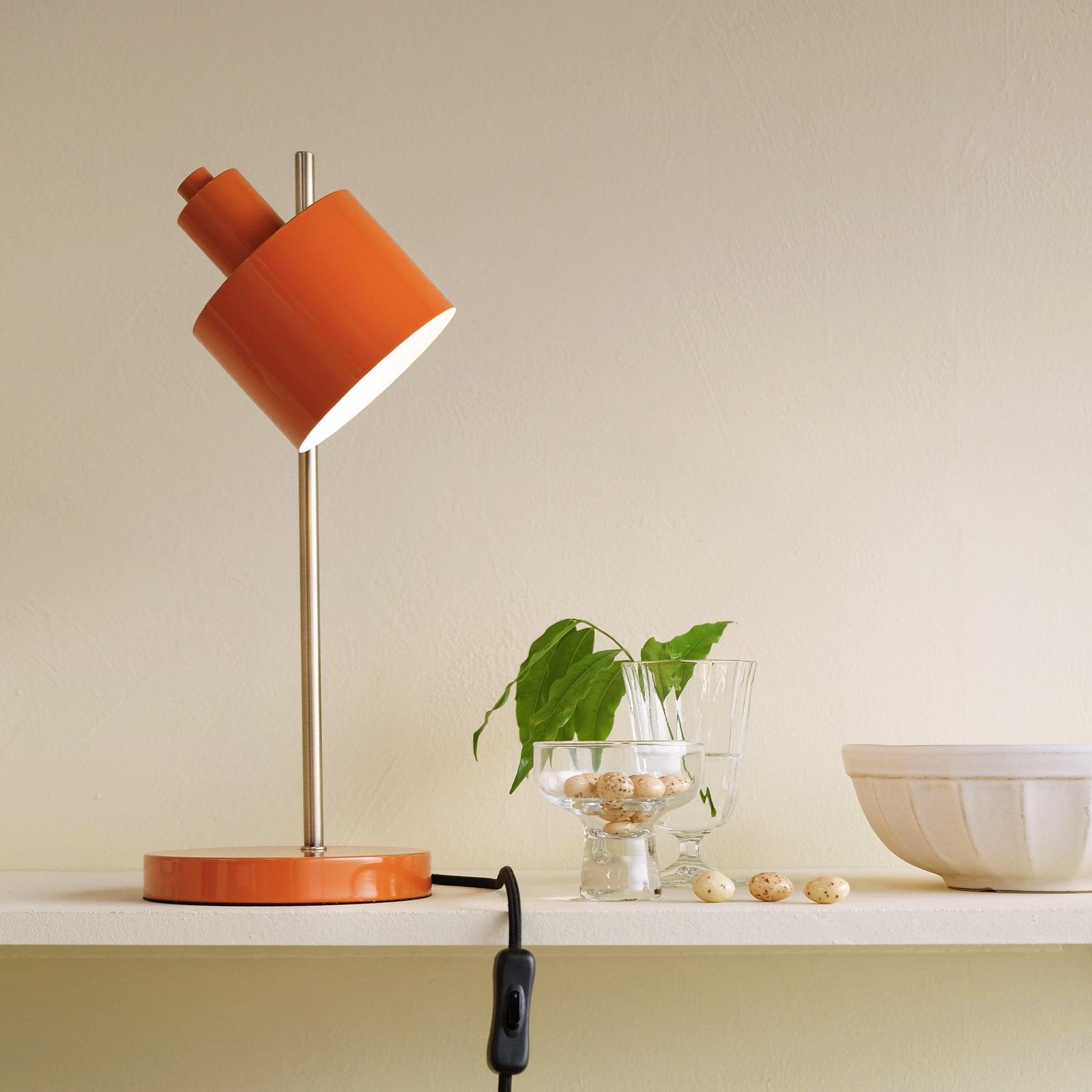 Dyberg Larsen Ocean bordlampe oransje/messing Dyberg Larsen - Stue - Design - Metall - Med skjerm