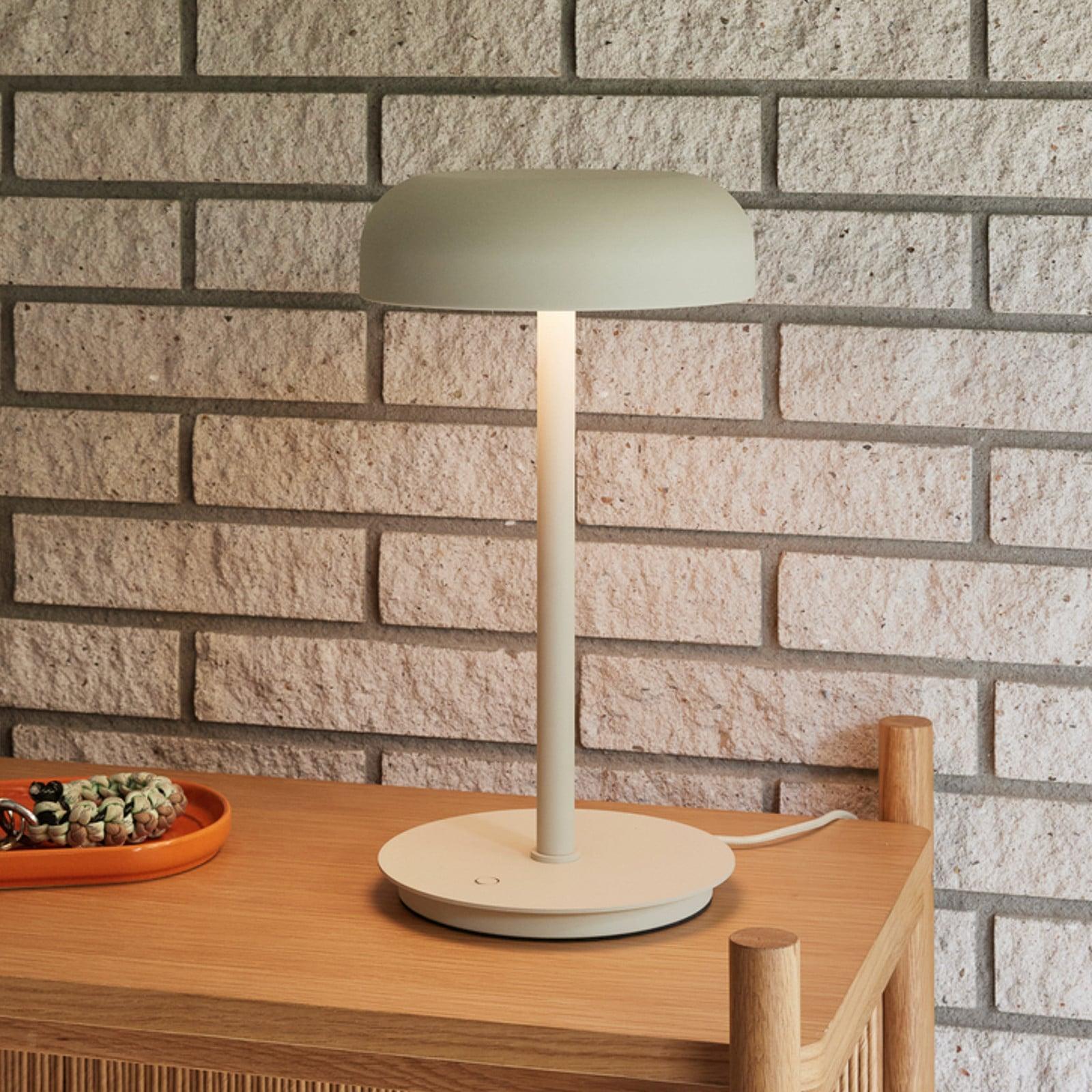 Hübsch Velo Bordlampe Sand Hübsch - Stue - Design - Plast - Med en lyskilde