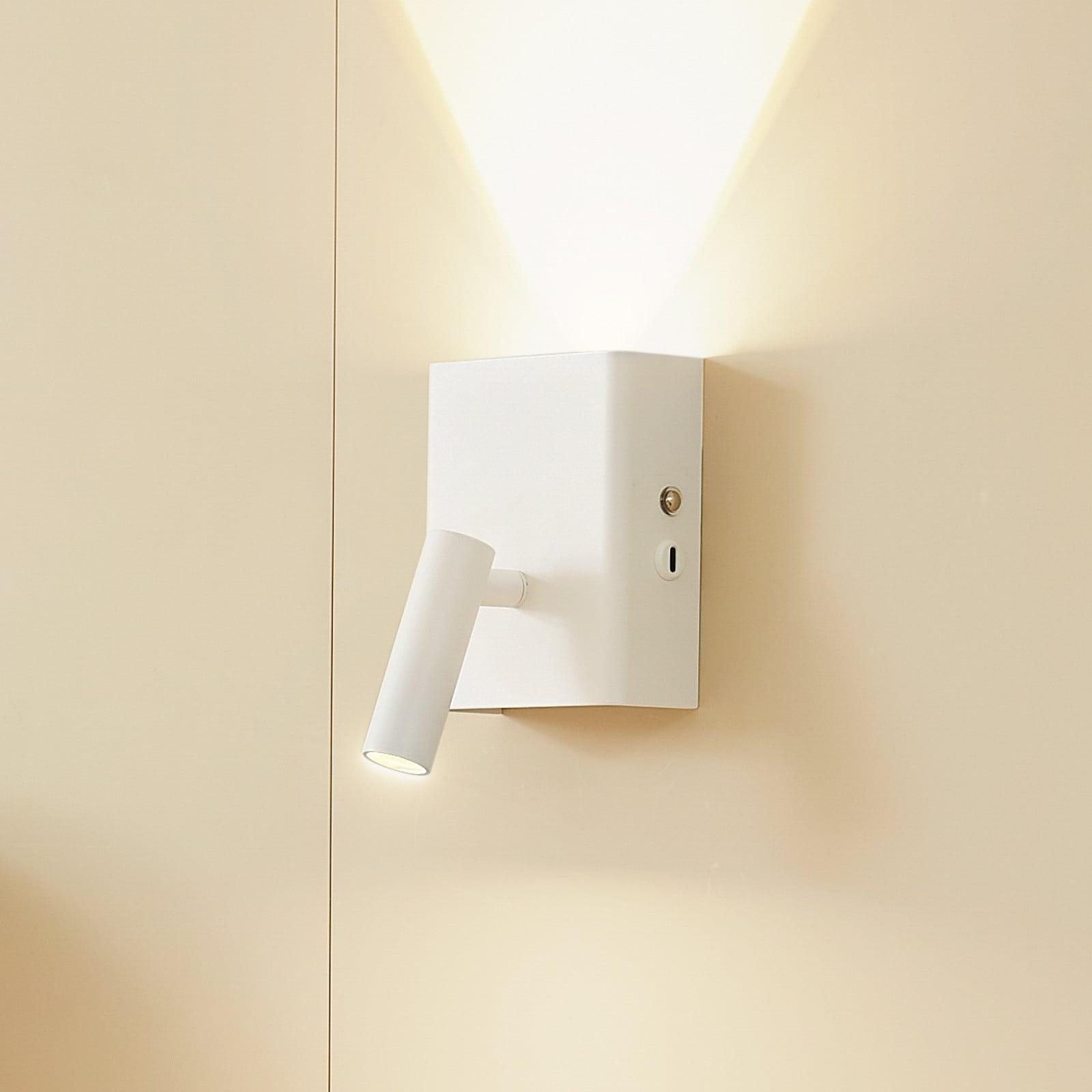 Lindby Agit LED Portable Vegglampe Dim. Hvit Lindby - Spisestue - Moderne - Metall - Med flere lyskilder