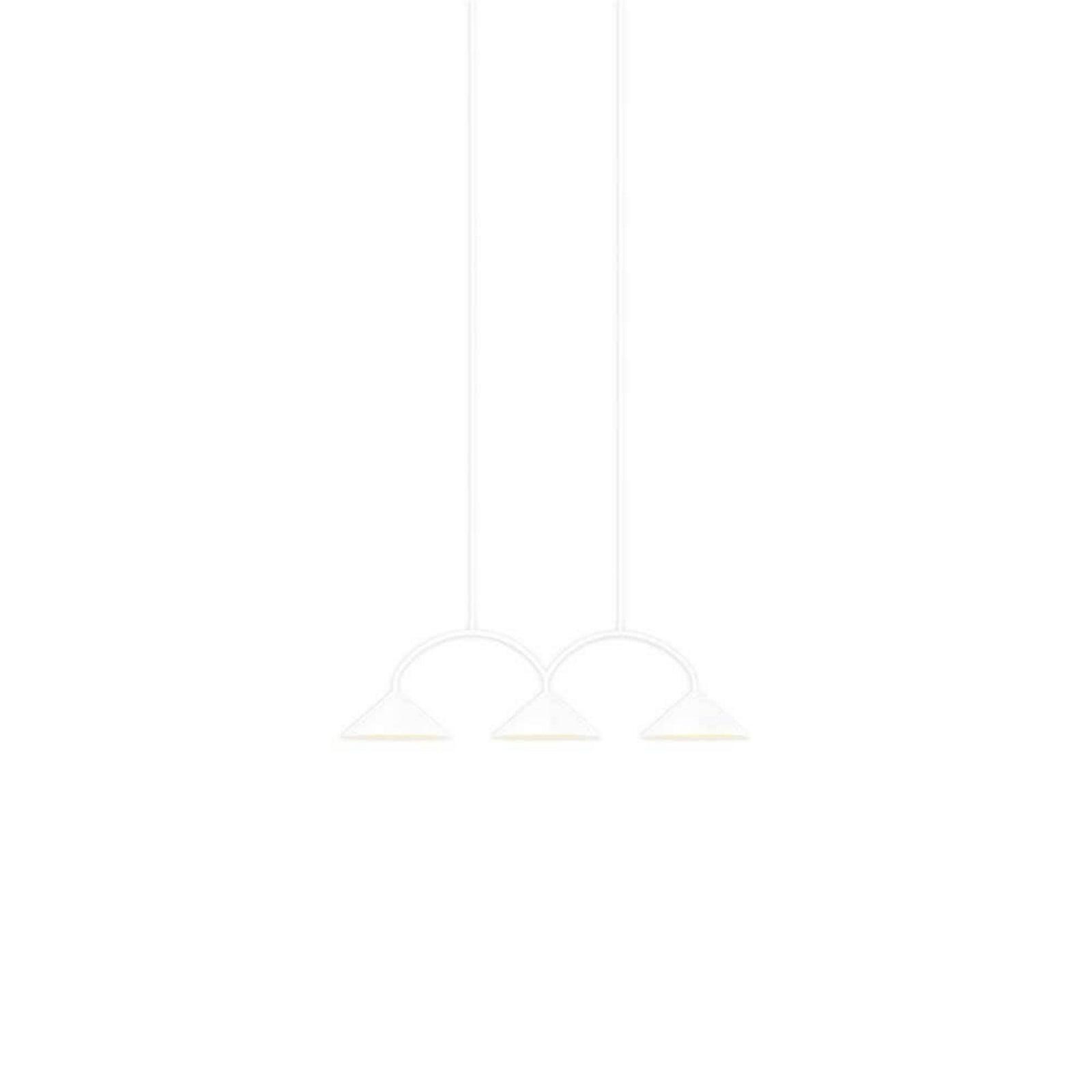 Globen Lighting Curve 3 pendellampe White CURVE 5 Globen Lighting - Stue - Vintage - Metall - Med flere lyskilder