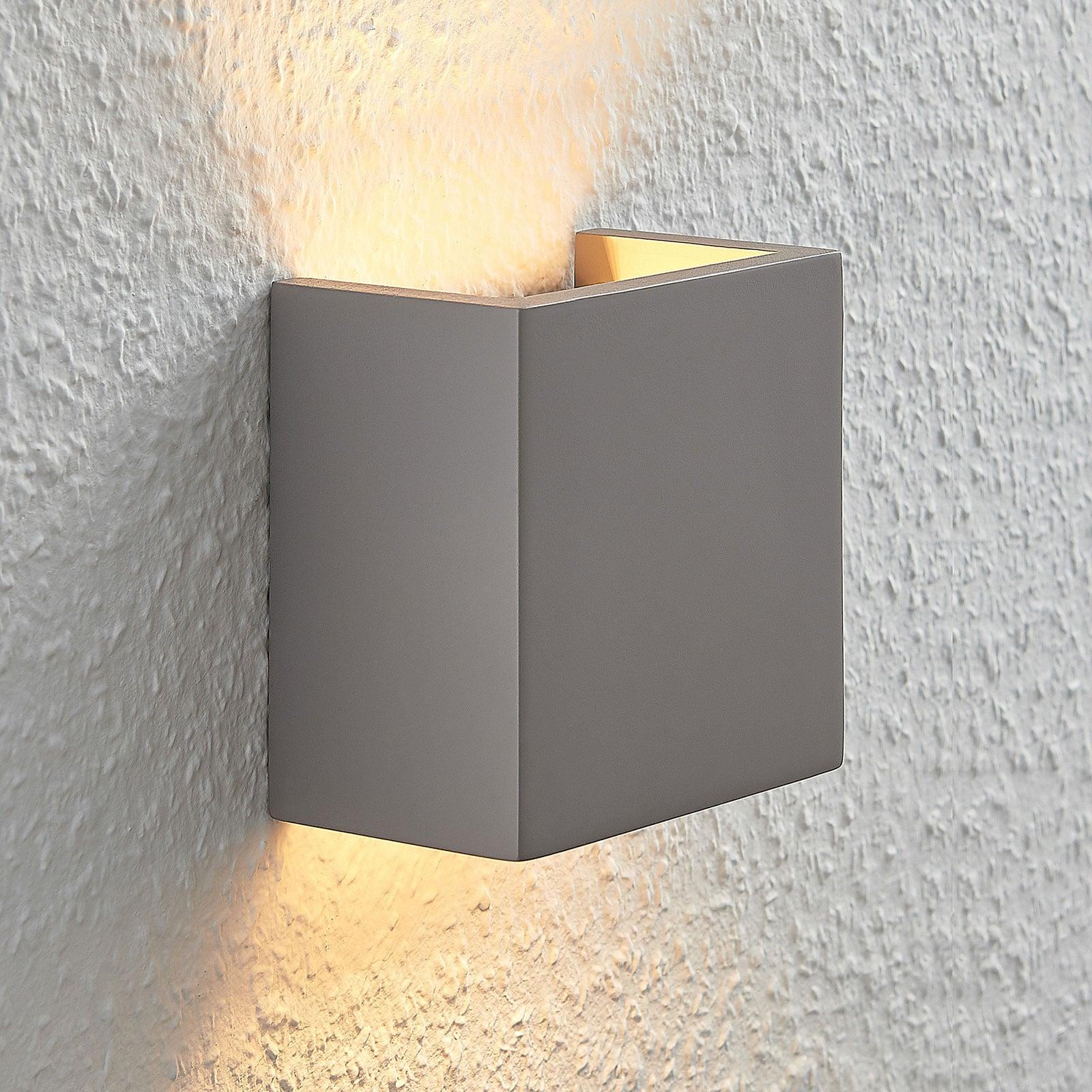 Lindby Smira Vegglampe Concrete Lindby - Stue - Moderne - Betong - Kantet