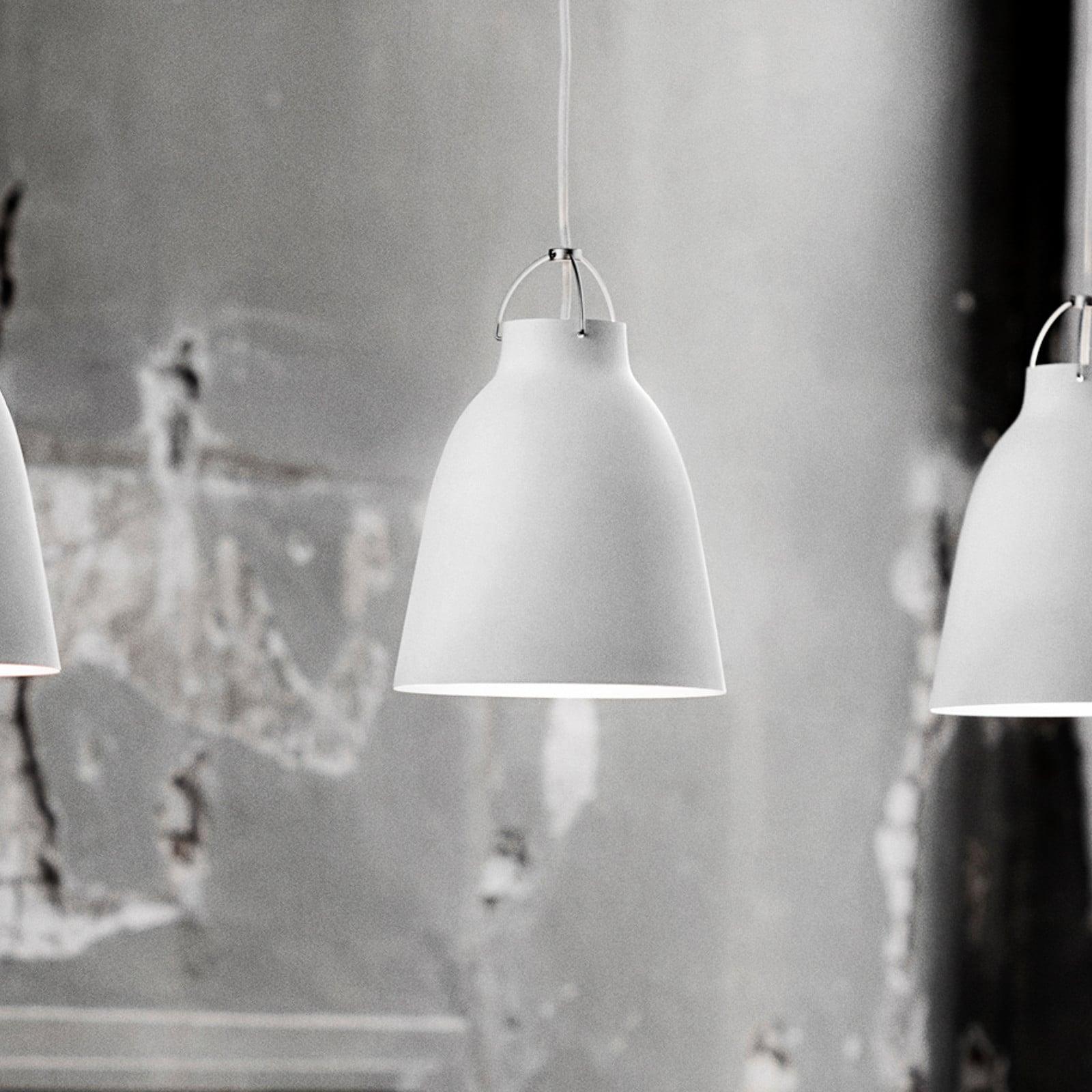FRITZ HANSEN Caravaggio™ P2 pendellampe matt hvit Caravaggio P2 FRITZ HANSEN - Stue - Design - Metall - Med en lyskilde