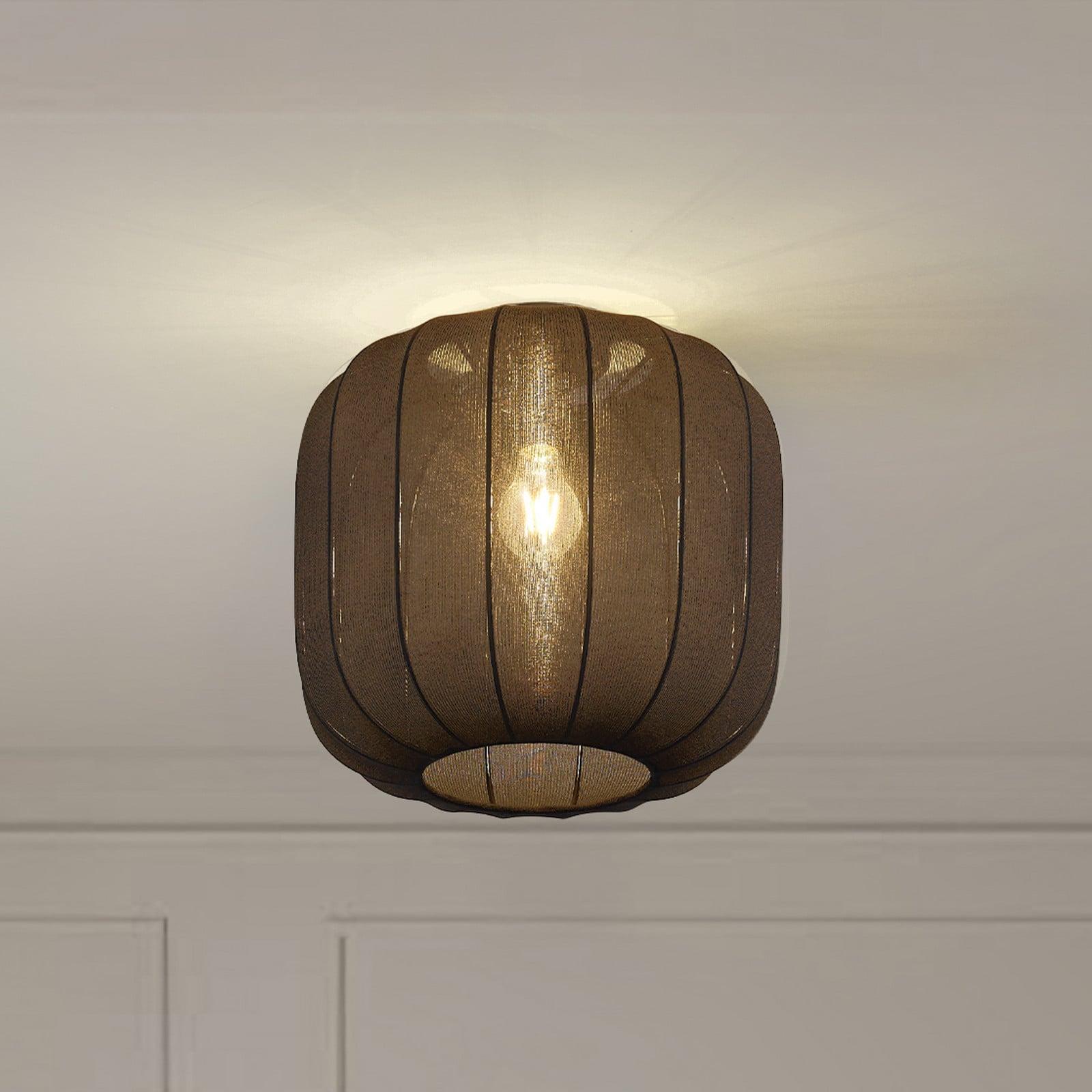 Lindby Helin Taklampe Ø35 Svart Lindby - Spisestue - Skandinavisk - Stoff / Tekstil - Med en lyskilde