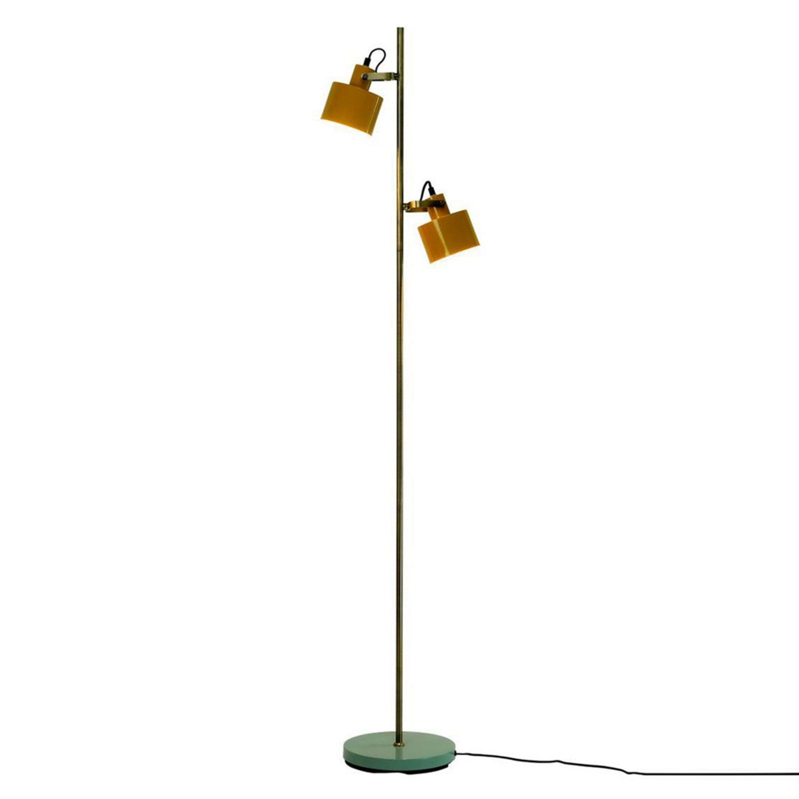 Dyberg Larsen Ocean Gulvlampe Curry/Turquoise Dyberg Larsen - Arbeidsrom / kontor - Vintage - Metall - Med skjerm