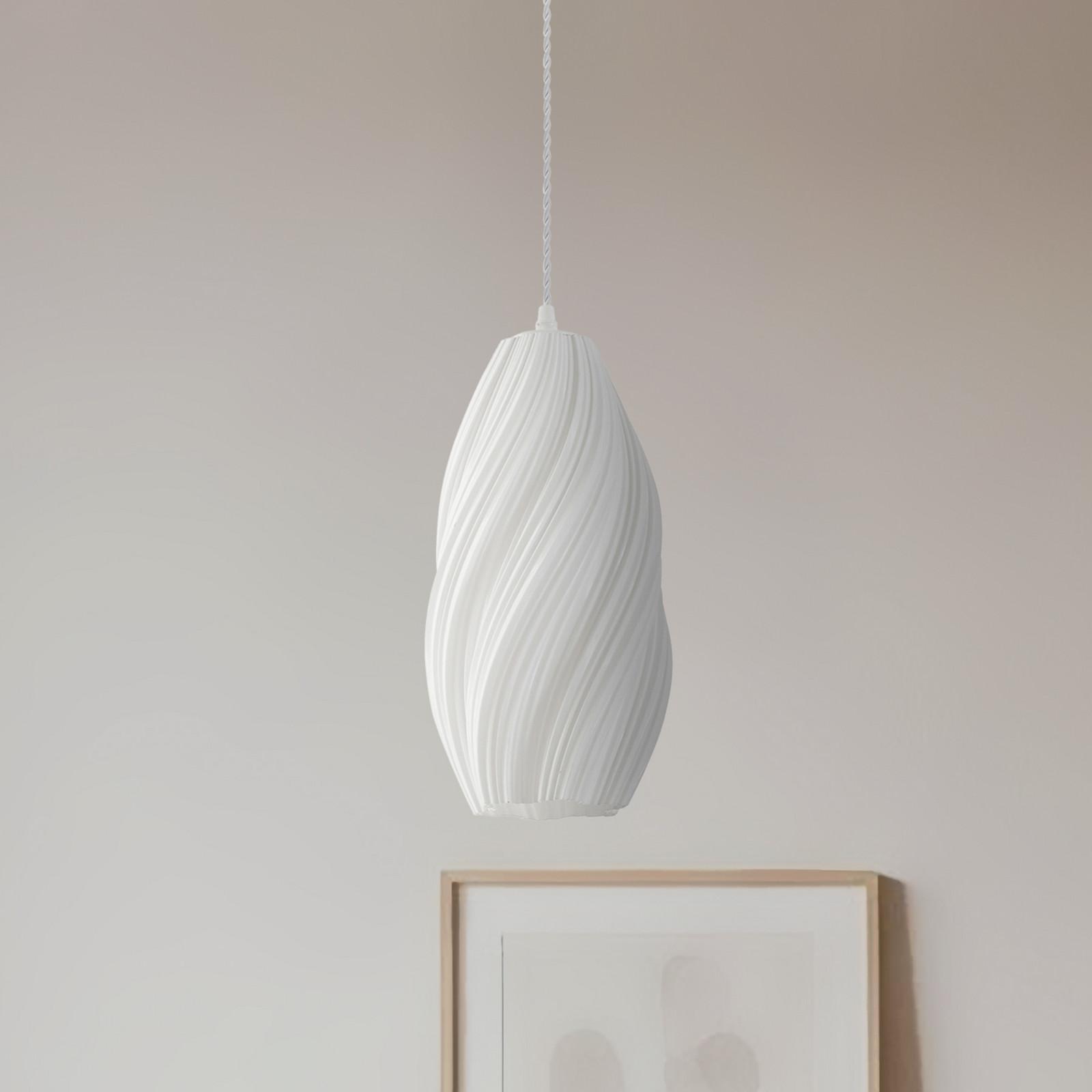 Lindby Nuvia pendellampe Ø 15,5 cm hvit Lindby - Stue - Moderne - Plast - Med en lyskilde