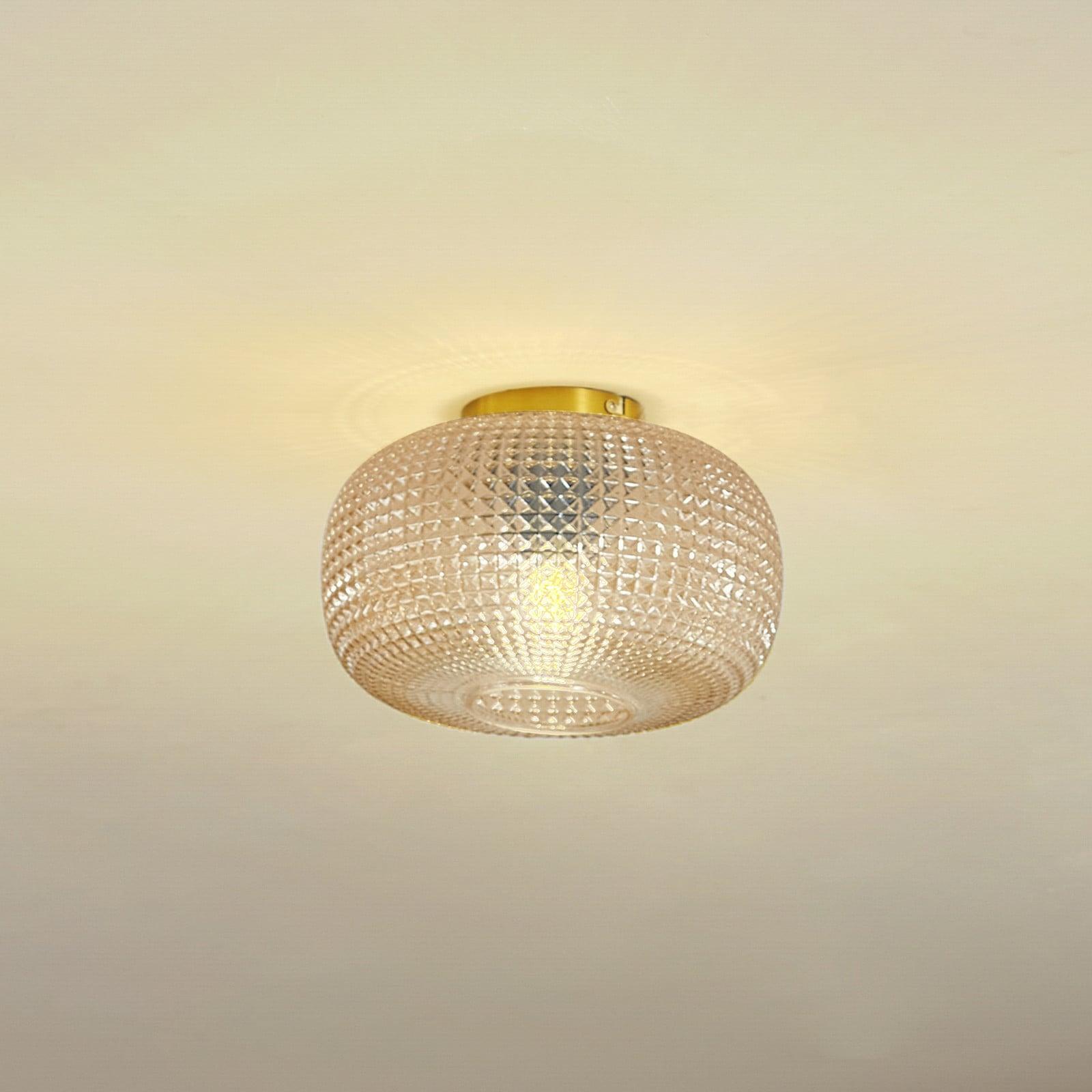 Lindby Hildur taklampe Ø 25 cm rav glass Lindby - Spisestue - Med en lyskilde