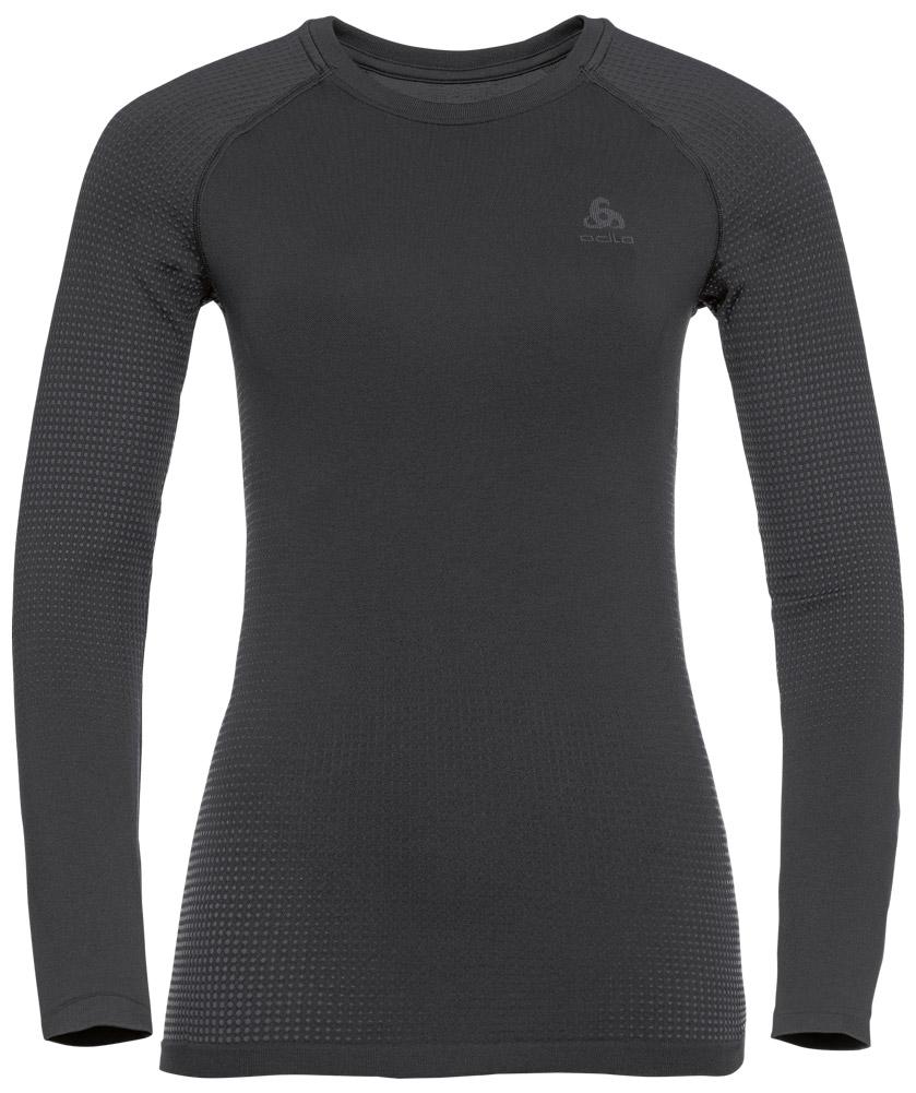 Odlo Odlo Performance Warm Eco L/S W Dame Svart XL | Undertøy Overdel