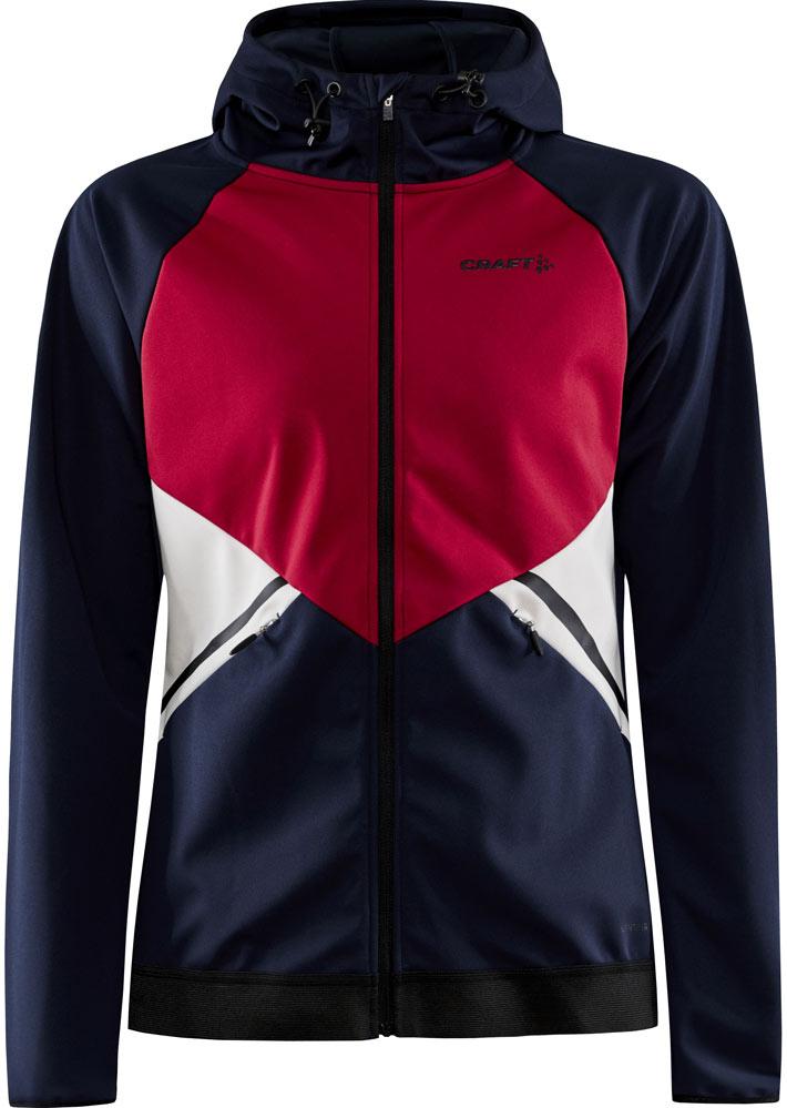 Craft Craft Glide Hood Jacket W-Mørkeblått-XS Dame Blå XS | Langrennsjakke