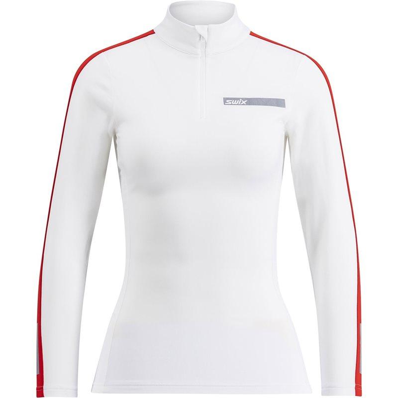 Swix Swix Roadline Nts Half Zip Baselayer Top W Dame Hvit XS | Mellomlagsgenser