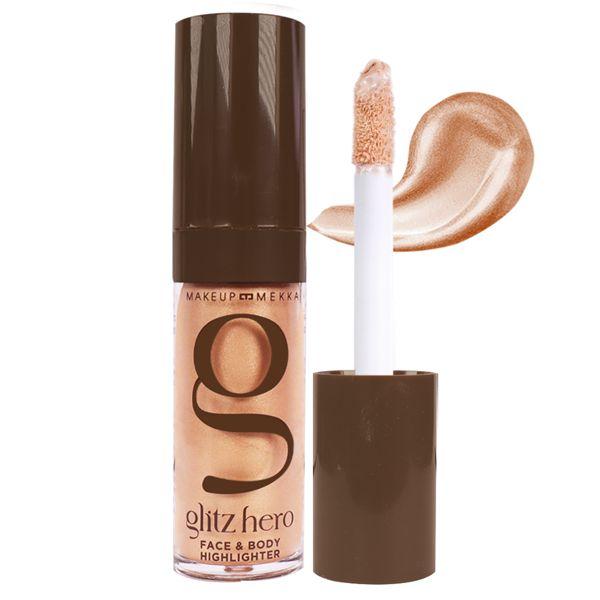 Makeup Mekka Glitz Hero Face & Body Highlighter, Golden Hero