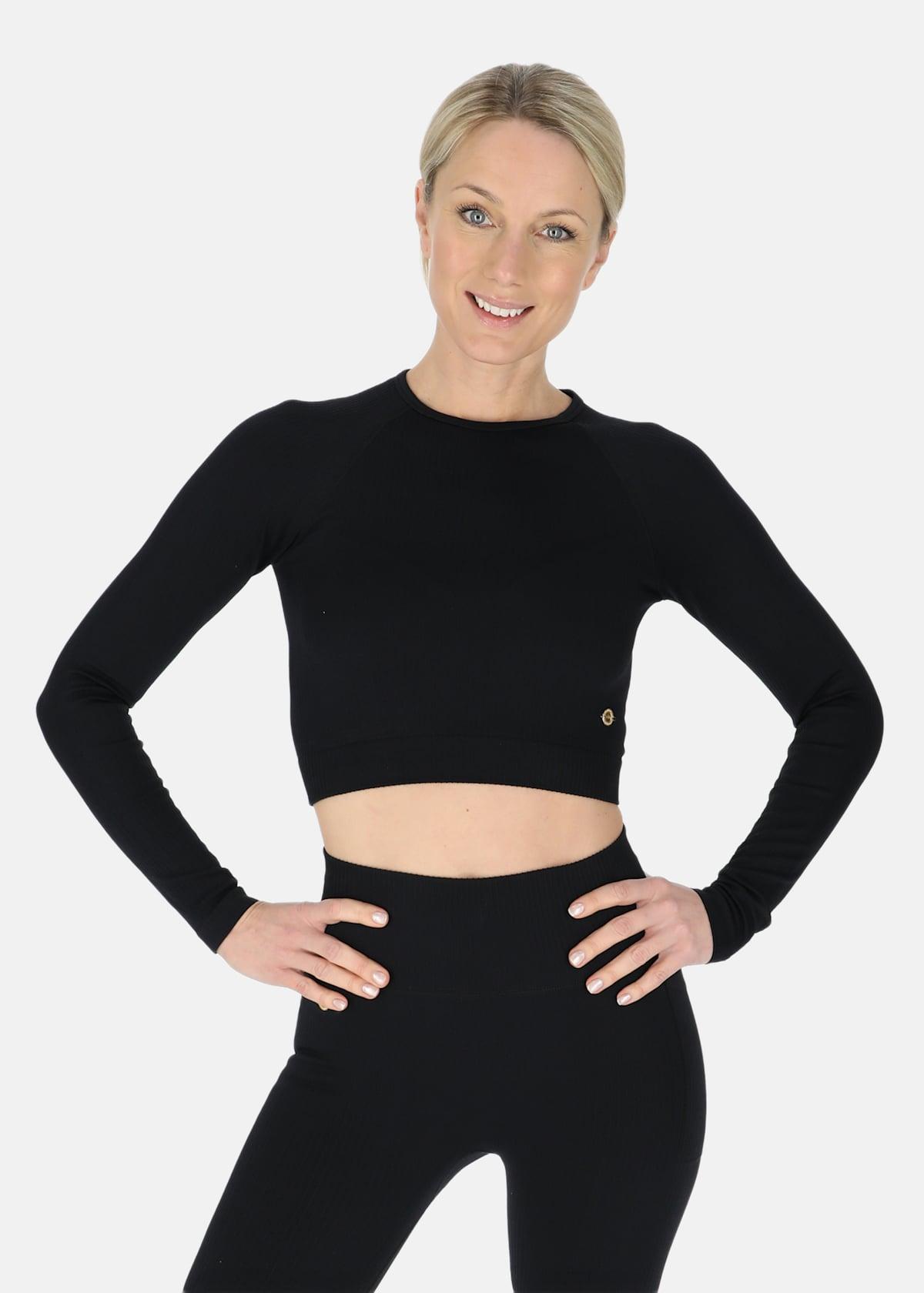 Swedemount Ribbed Seamless Crop Top W