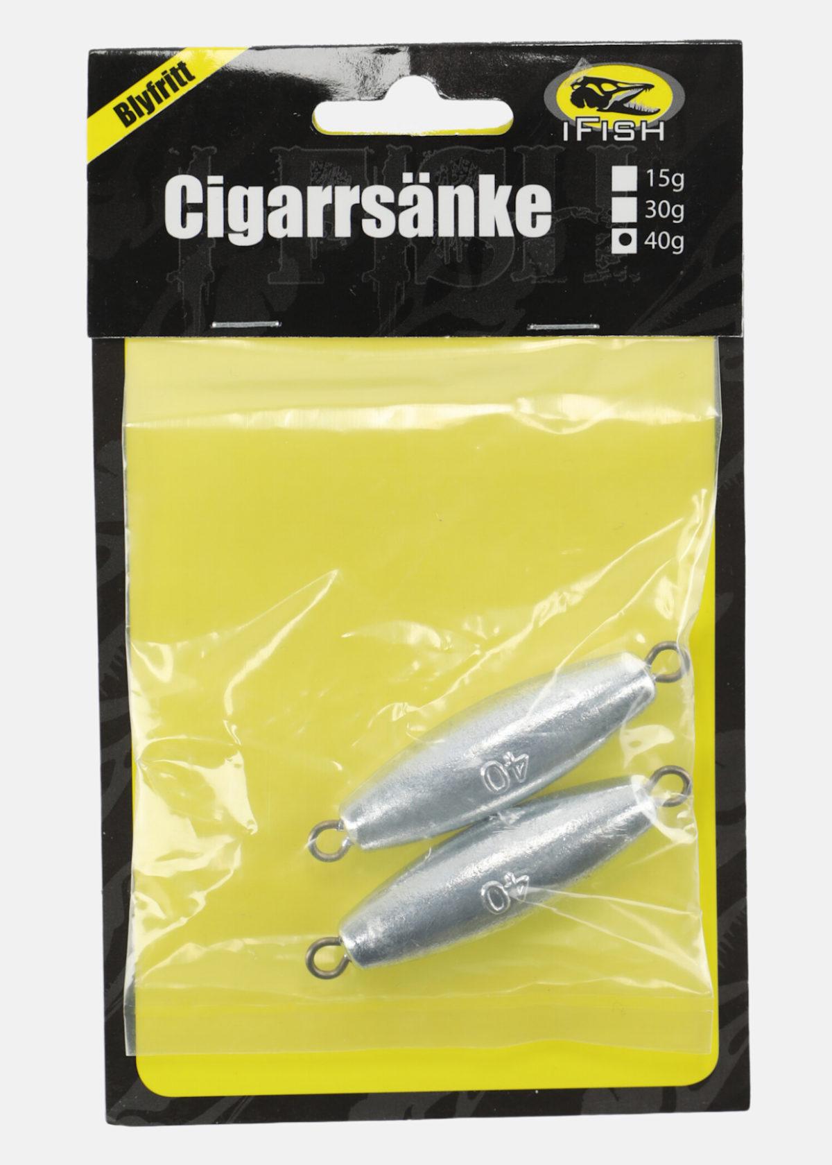 I-fish Cigarrsänke Blyfritt 40g, (2-p