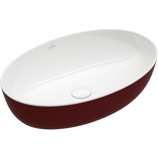 Villeroy & Boch Villeroy & Boch Artis toppmontert servant, 61x41 cm, rød