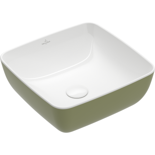 Villeroy & Boch Villeroy & Boch Artis toppmontert servant, 41x41 cm, grønn