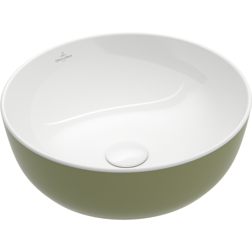 Villeroy & Boch Villeroy & Boch Artis toppmontert servant, Ø43 cm, grønn